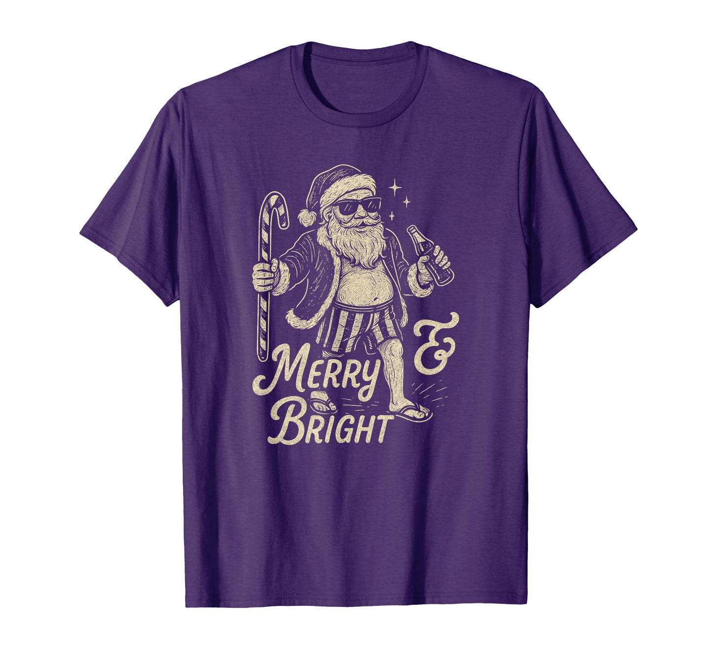 Cool Vintage Santa Clause Party Design T-Shirt