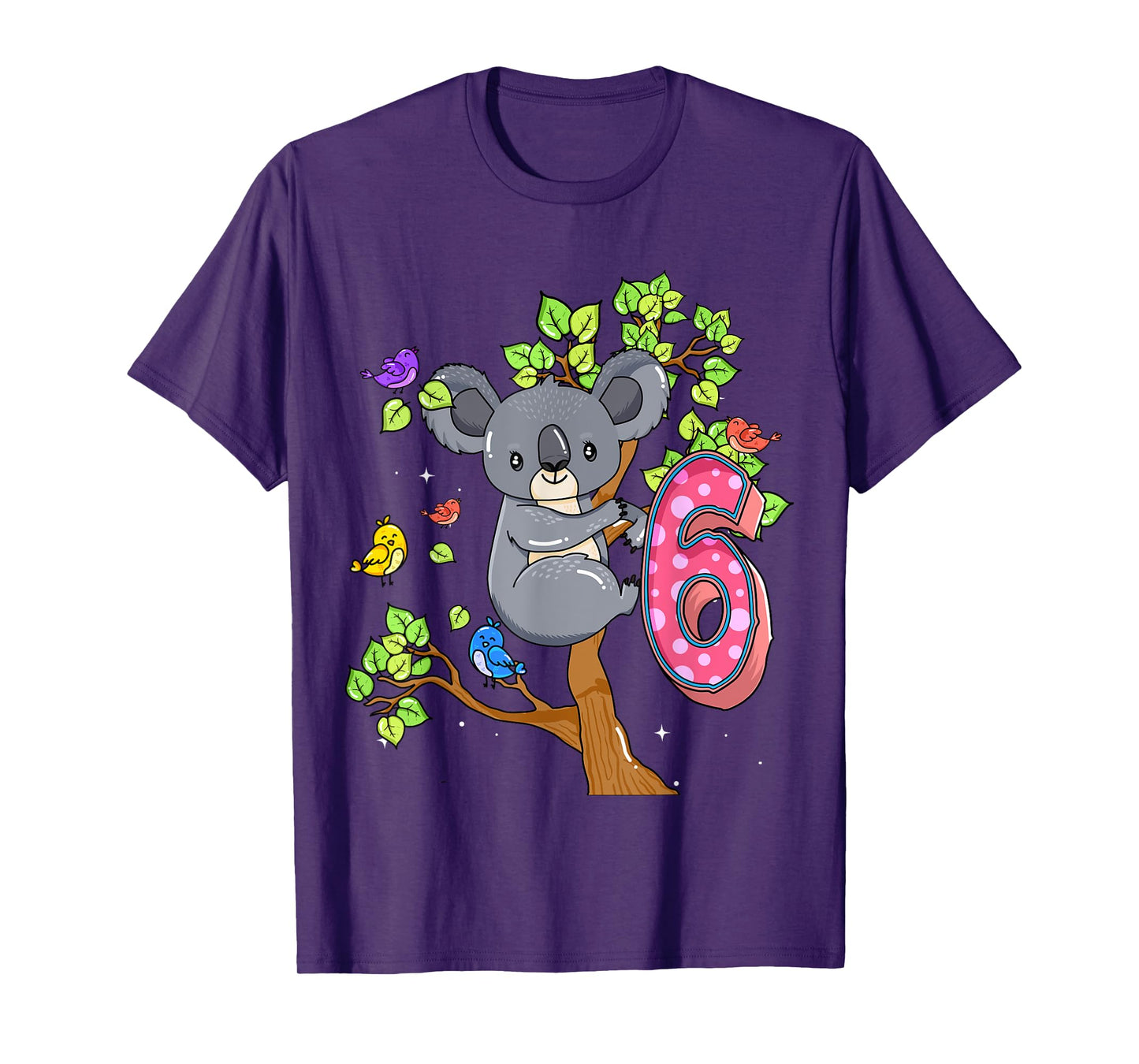 Koala Bear 6th Birthday Girl 6 Year Old Birthday Koalas Bday T-Shirt