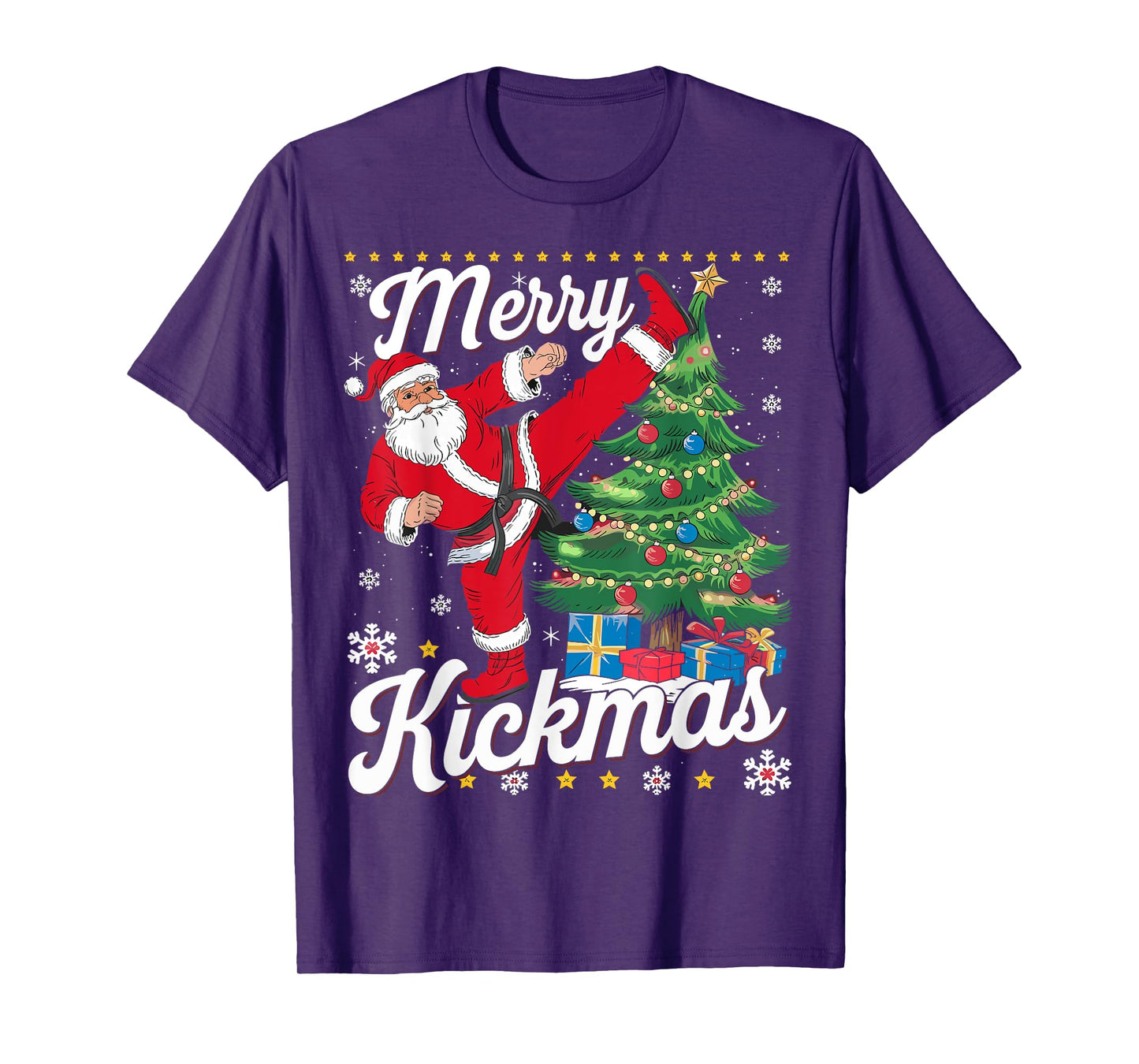 Merry Kickmas Xmas Santa Taekwondo Christmas Judo T-Shirt
