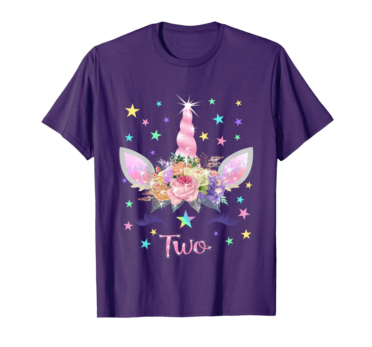 Kids 2nd Birthday Unicorn Shirt (Two Years Old) 2 Year Old Gift