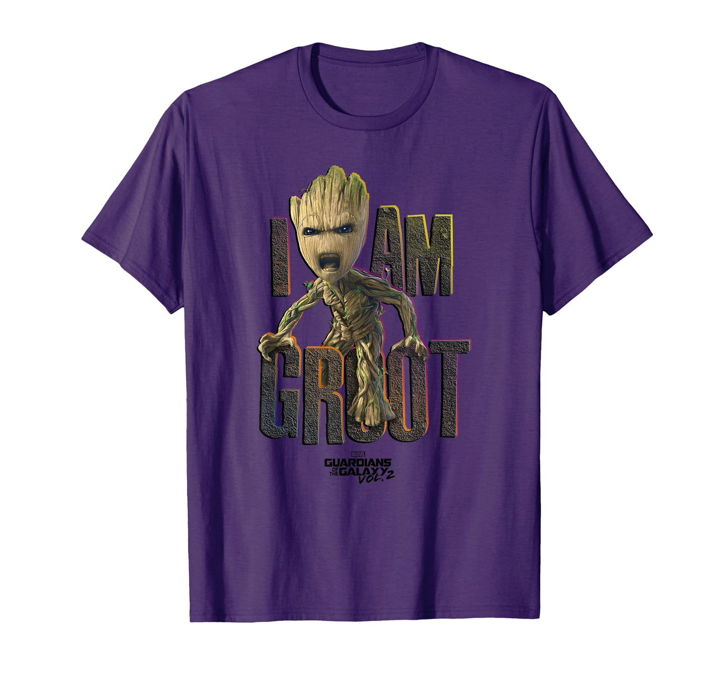 Marvel Guardians Vol.2 I AM GROOT Cute Angry T-Shirt C2 T-Shirt