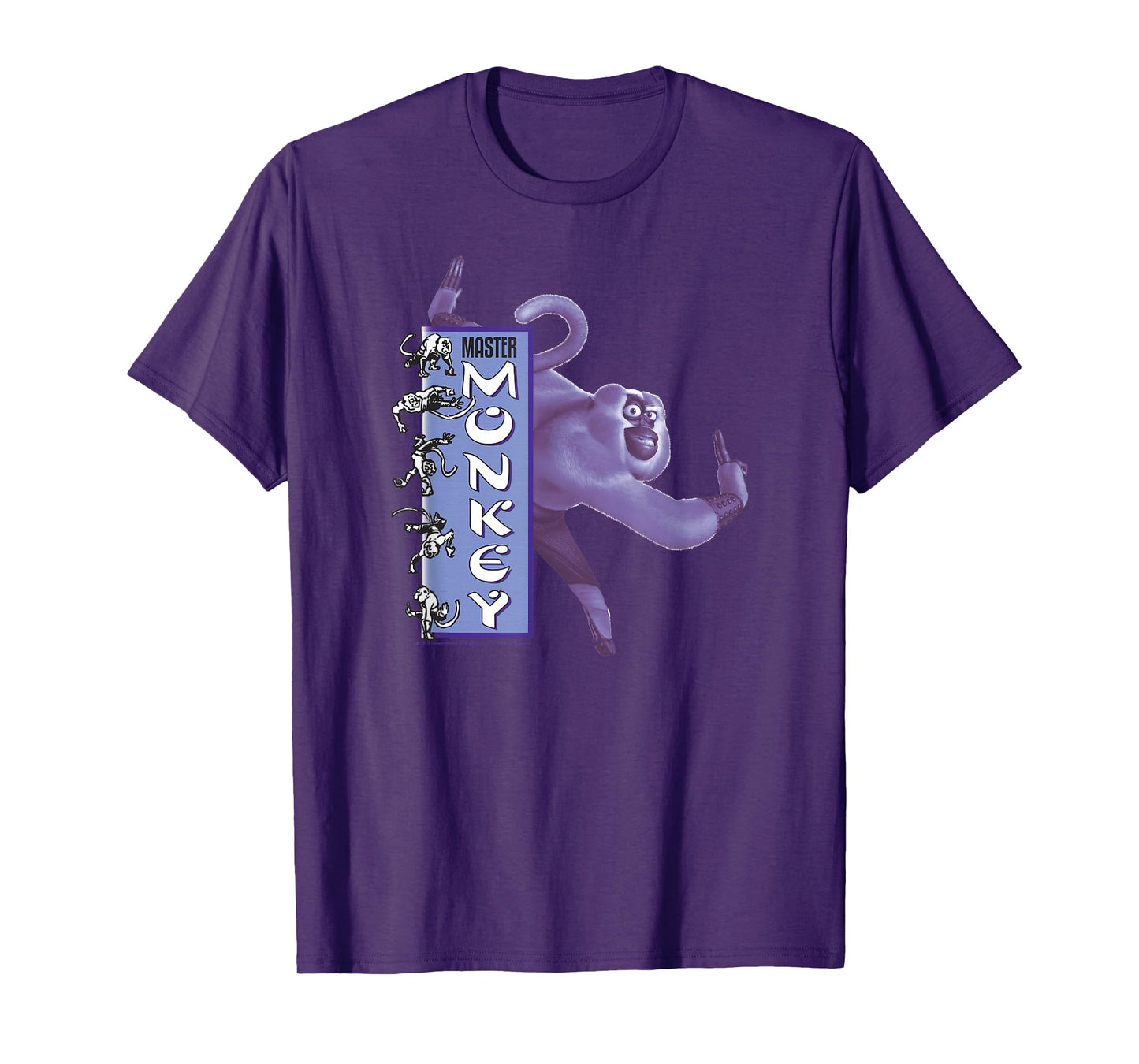 Kung Fu Panda Master Monkey Action Pose Banner T-Shirt