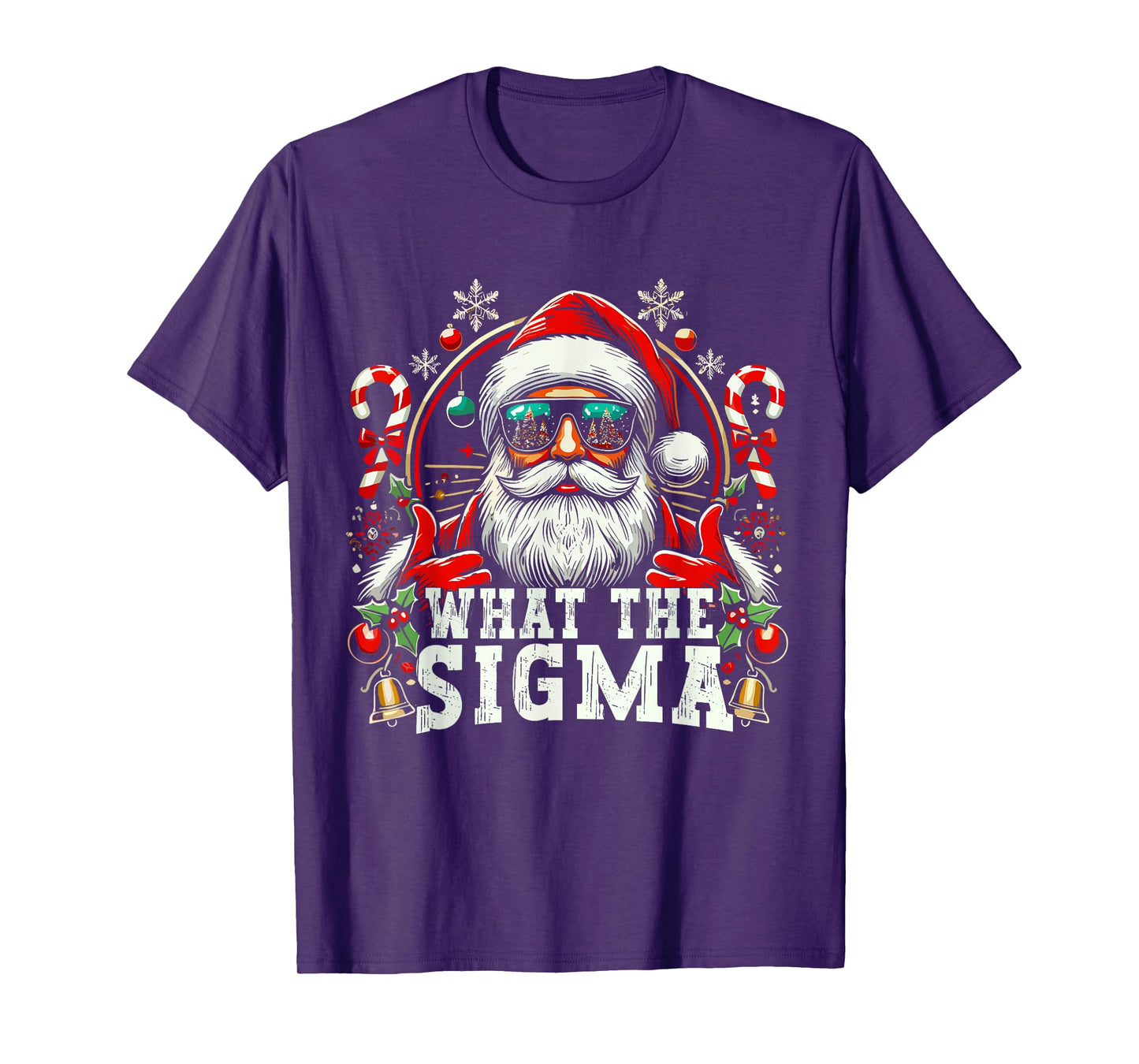 What The Sigma Santa Funny Christmas Meme Xmas Rizz T-Shirt