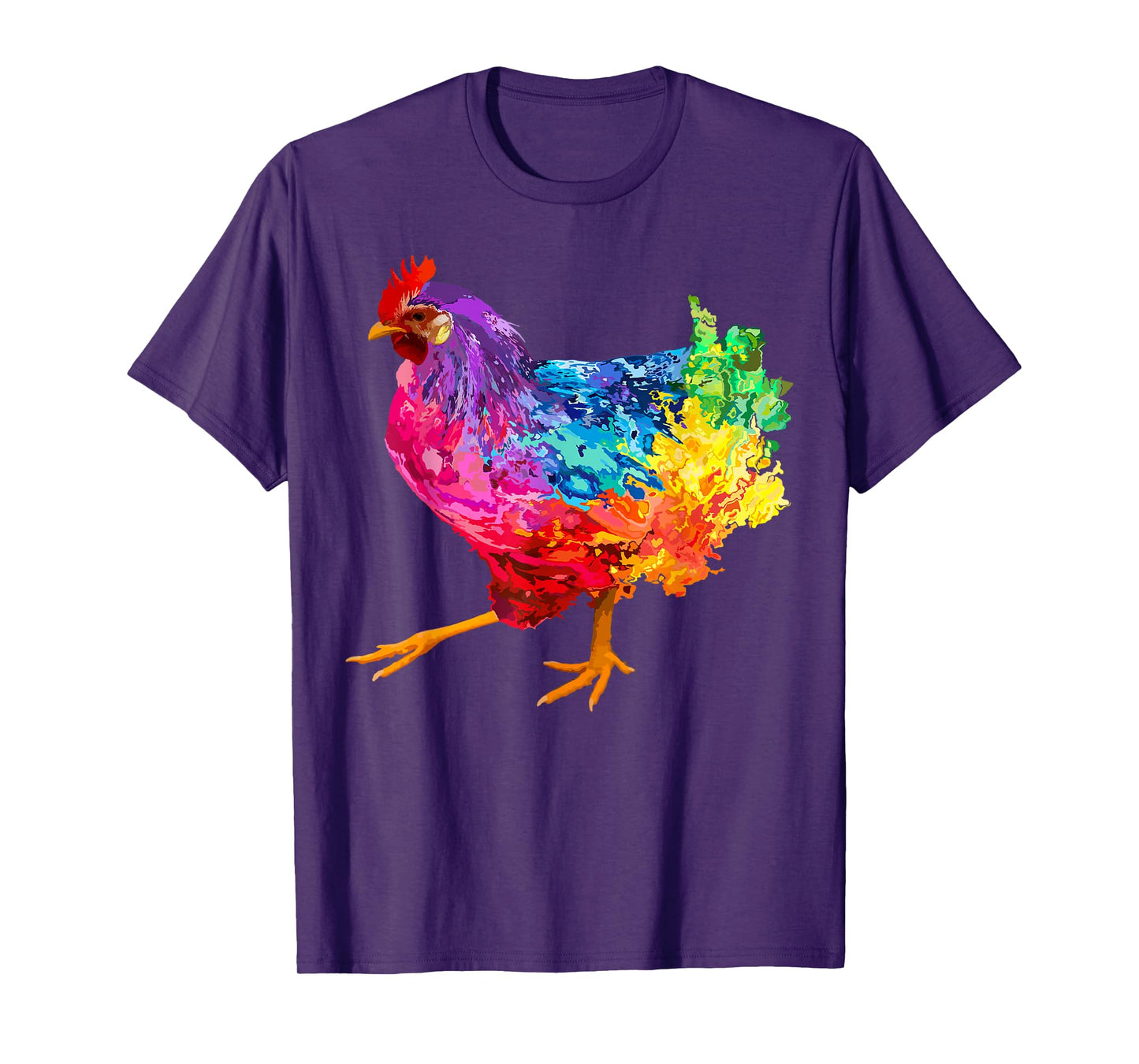 Chicken Lover Gifts Chicken Womens Colorful Cool Hen Mens T-Shirt