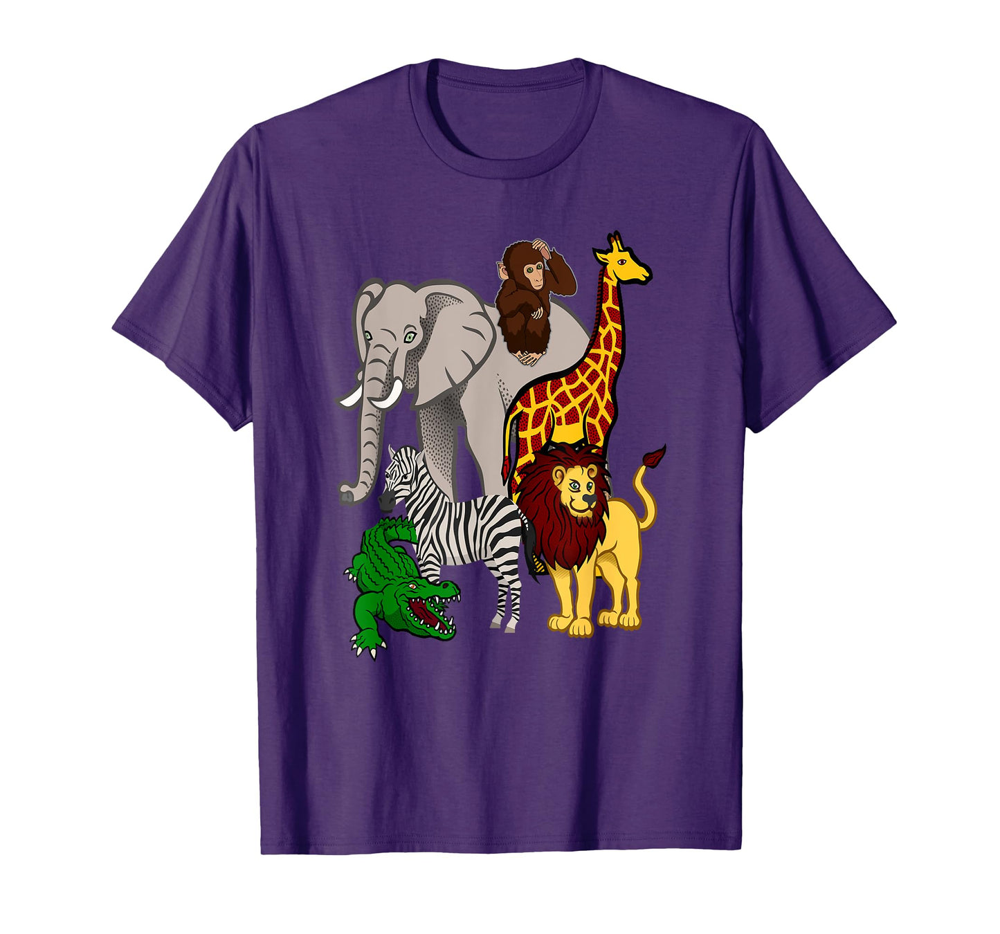Zoo Animals Shirt Wildlife Birthday Party A Day At The Zoo T-Shirt