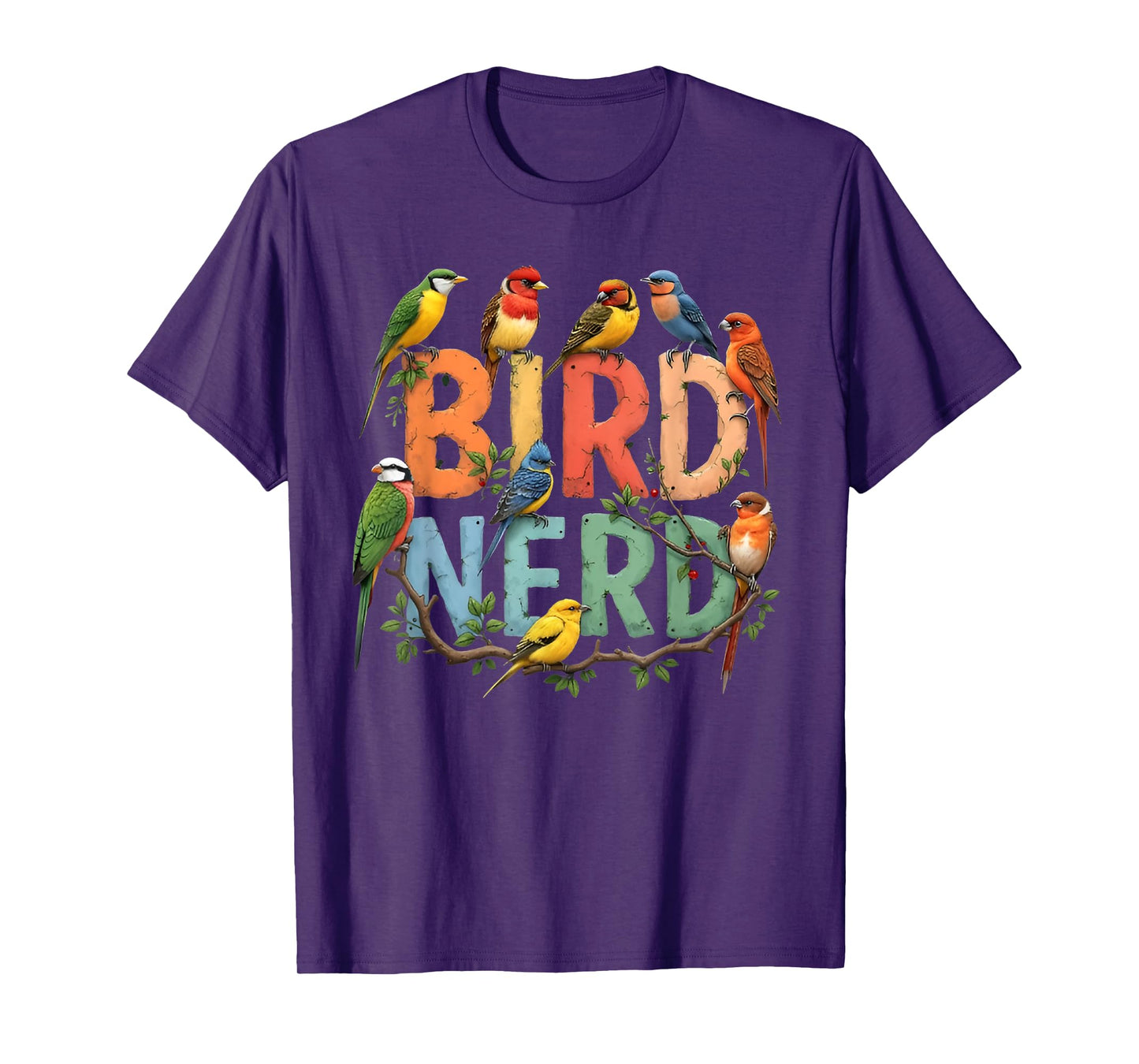 Bird Nerd Funny Bird Watching Birding Bird Lover Watcher T-Shirt
