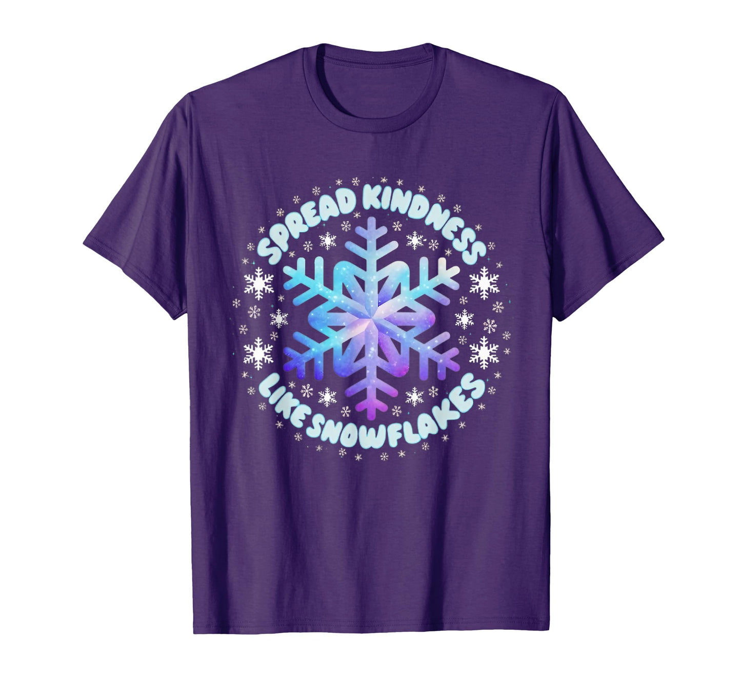 Spread Kindness Like Snowflakes Christmas Teacher Unity Day T-Shirt