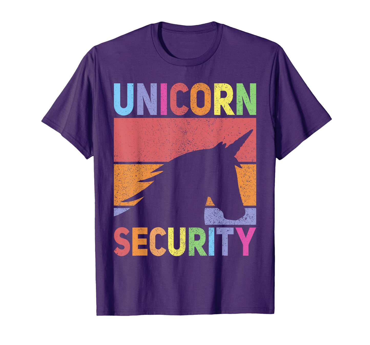 Unicorn Security Retro Unicorn Costume Men Women Unicorn T-Shirt