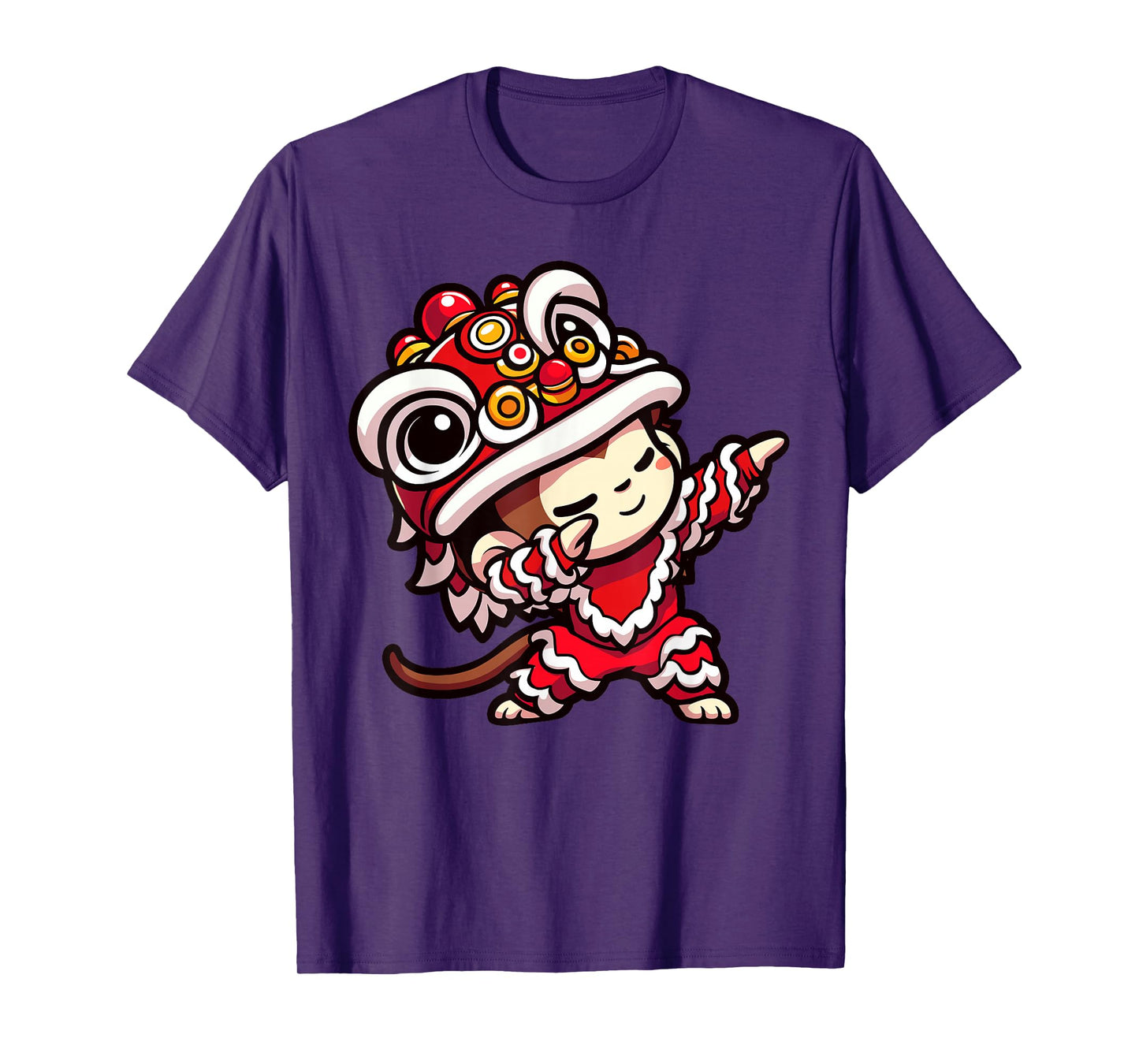 Chinese Lunar New Year 2025 - Dabbing Monkey Lion Dance T-Shirt