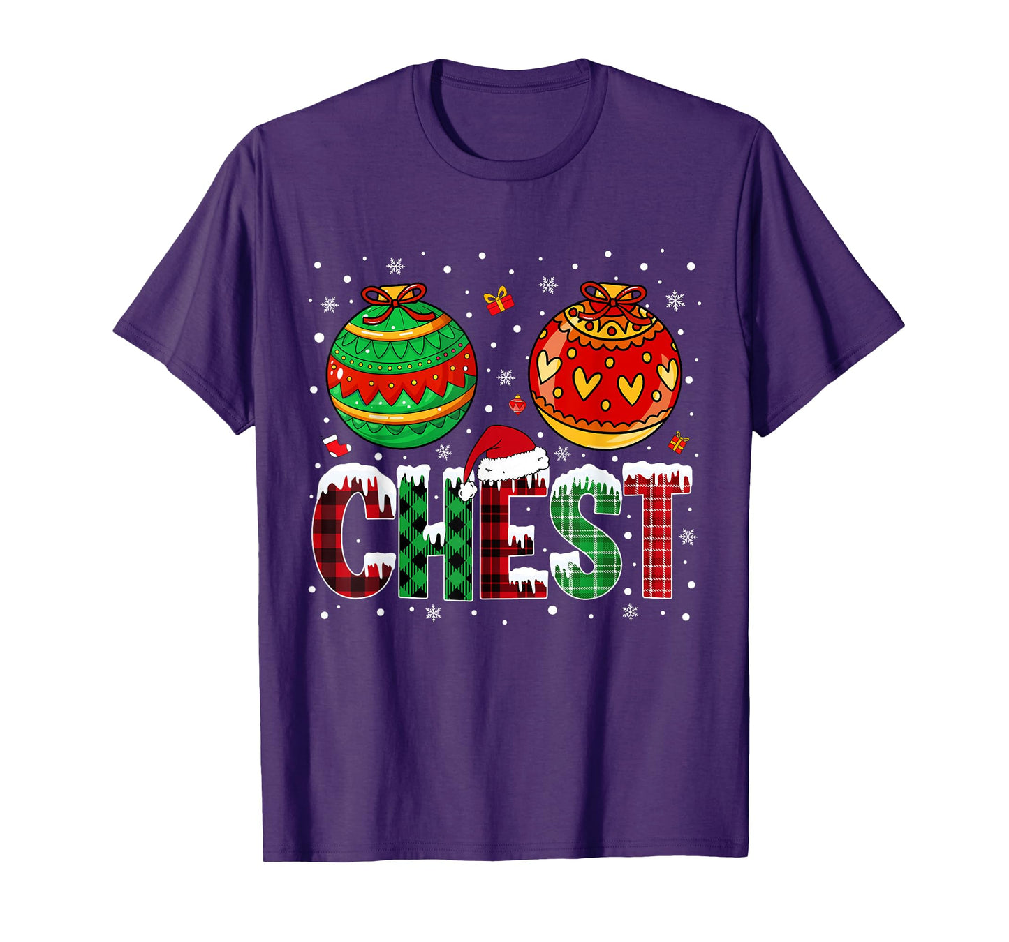 Chestnuts Matching Family Funny Chest Nuts Christmas Couples T-Shirt