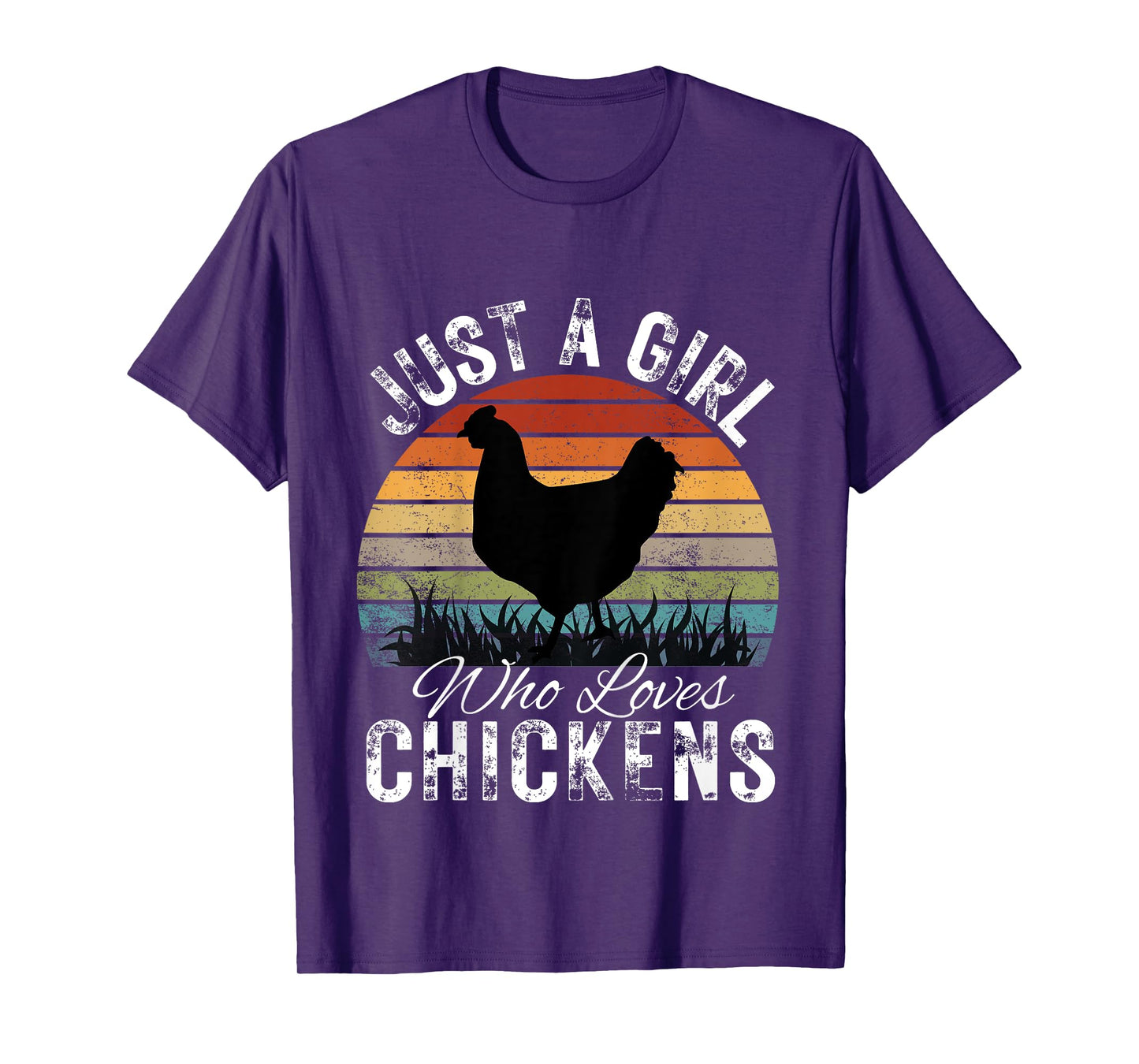 Kids Just A Girl Who Loves Chickens Funny Cute chicken Lover T-Shirt