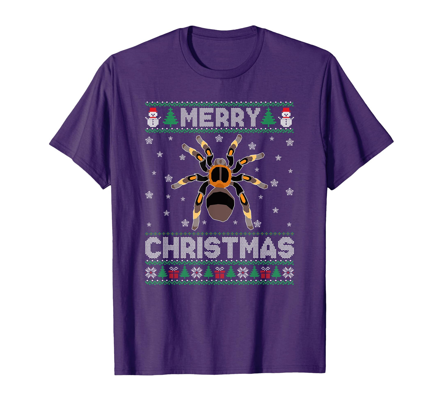 Tarantula Animal Men Women Kids Ugly Christmas Sweater T-Shirt