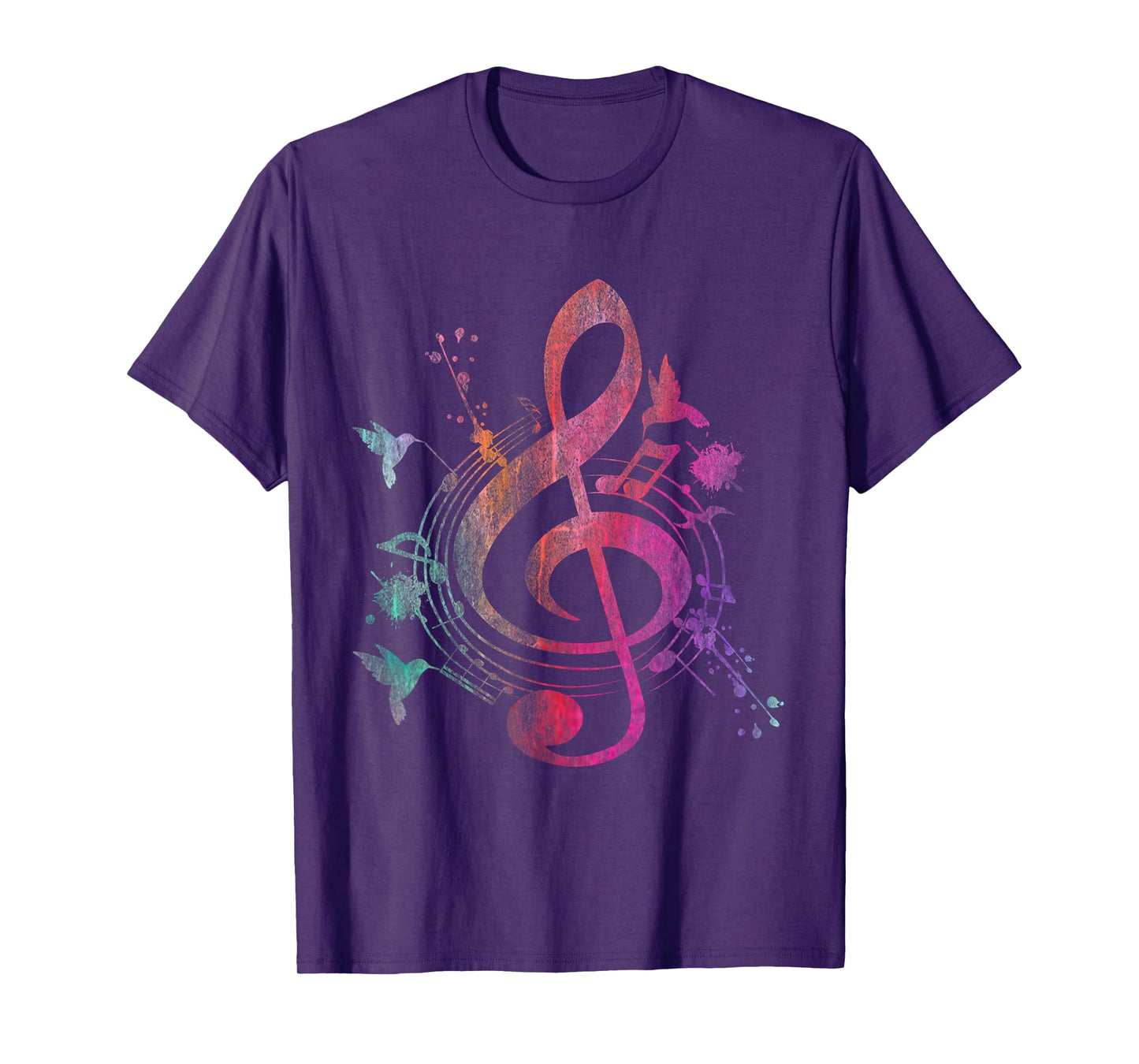 Music Musical Instrument Birds Treble Clef T-Shirt