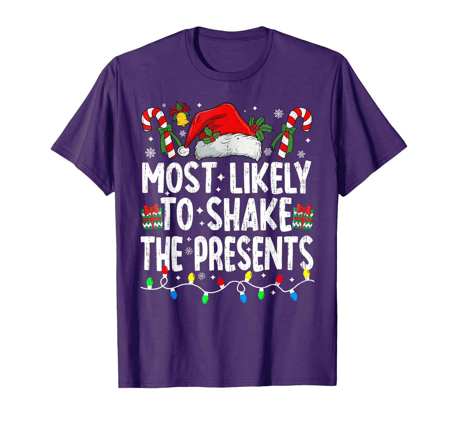 Most Likely To Shake The Presents Family Matching Christmas T-Shirt
