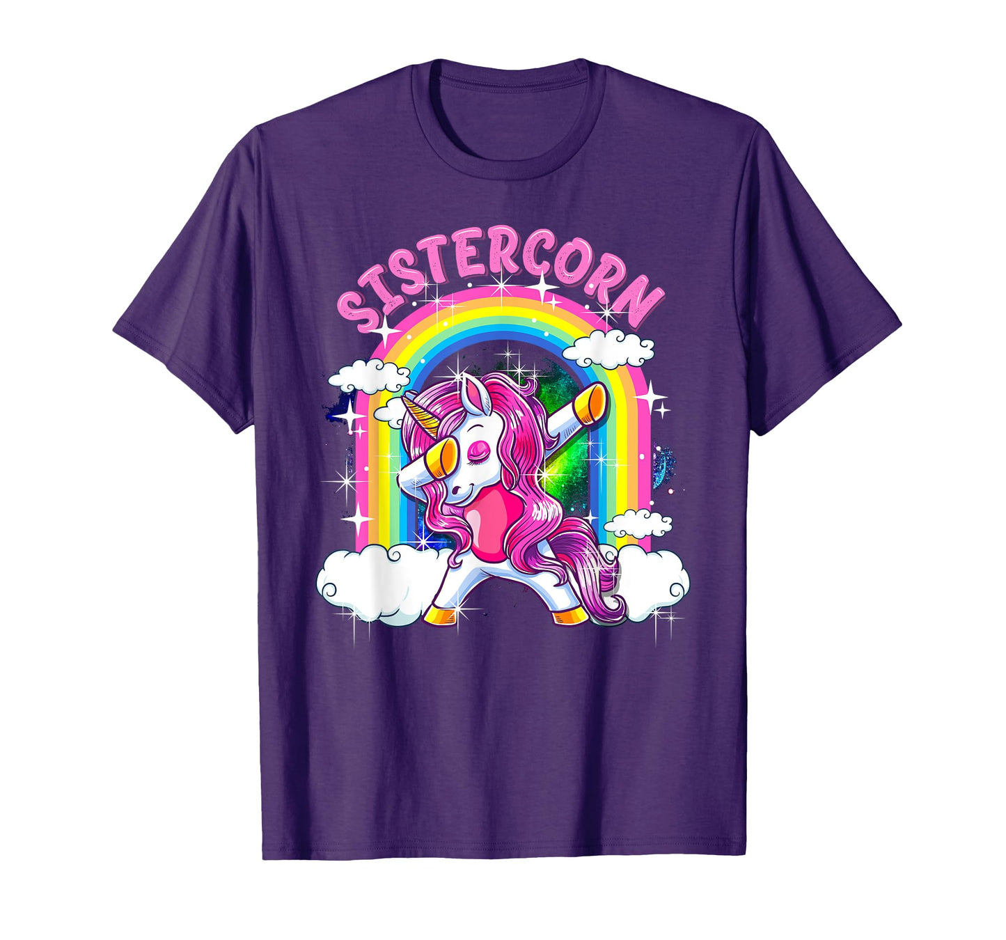 Sistercorn Shirt Dabbing Unicorn Cute Sister Gifts T-Shirt