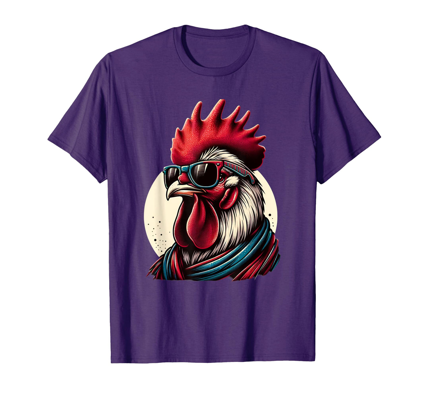 Rooster Wearing Sunglasses Retro chicken kids T-Shirt