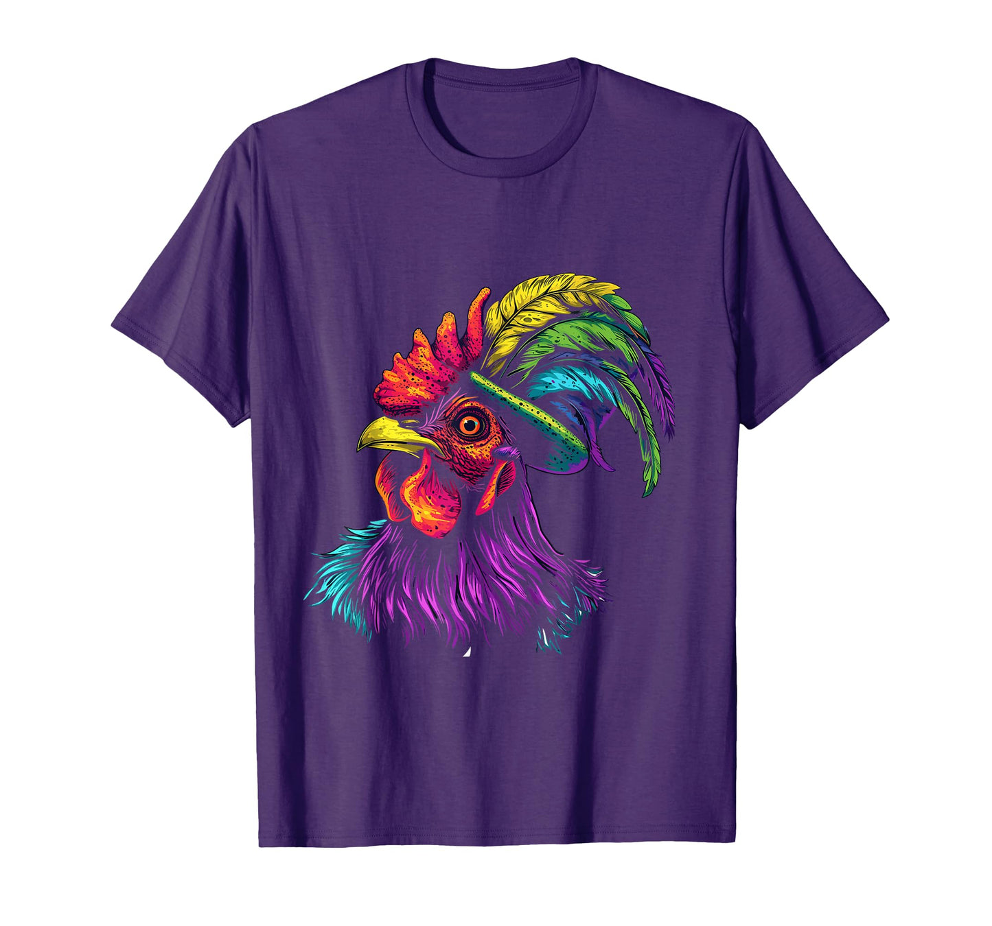Funny Jester Chicken Beads Mardi Gras Farming Men Women Kids T-Shirt