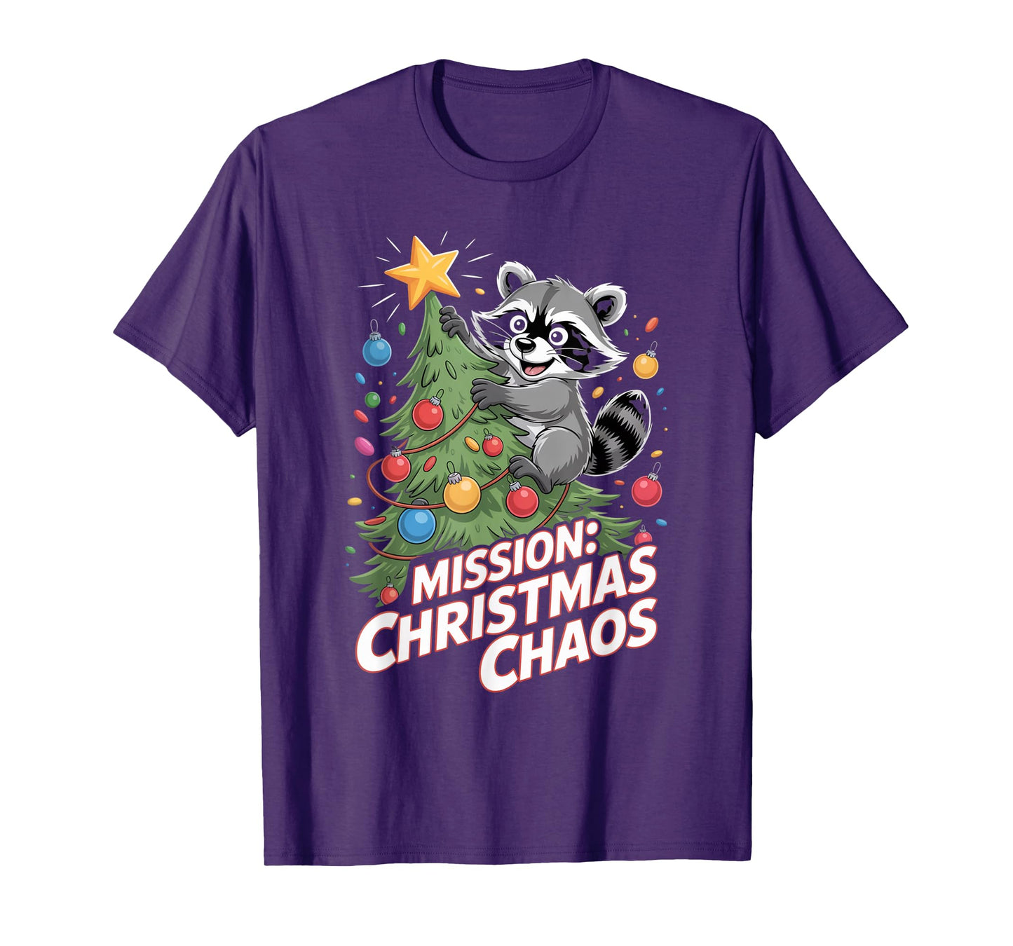 Funny Raccoon Christmas Trash Panda Xmas T-Shirt