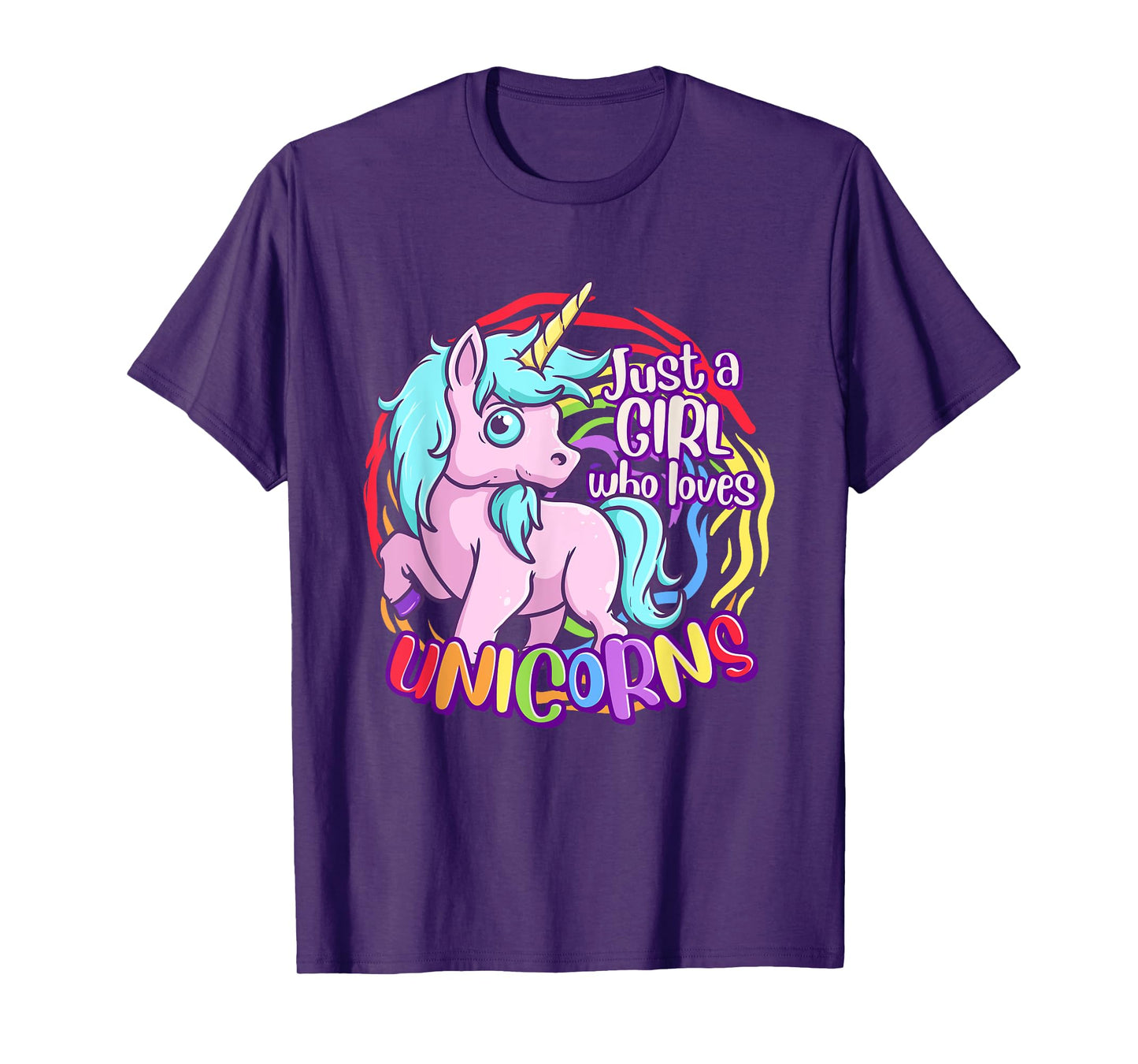 Cute Unicorn Just A Girl Who Loves Unicorn T-Shirt