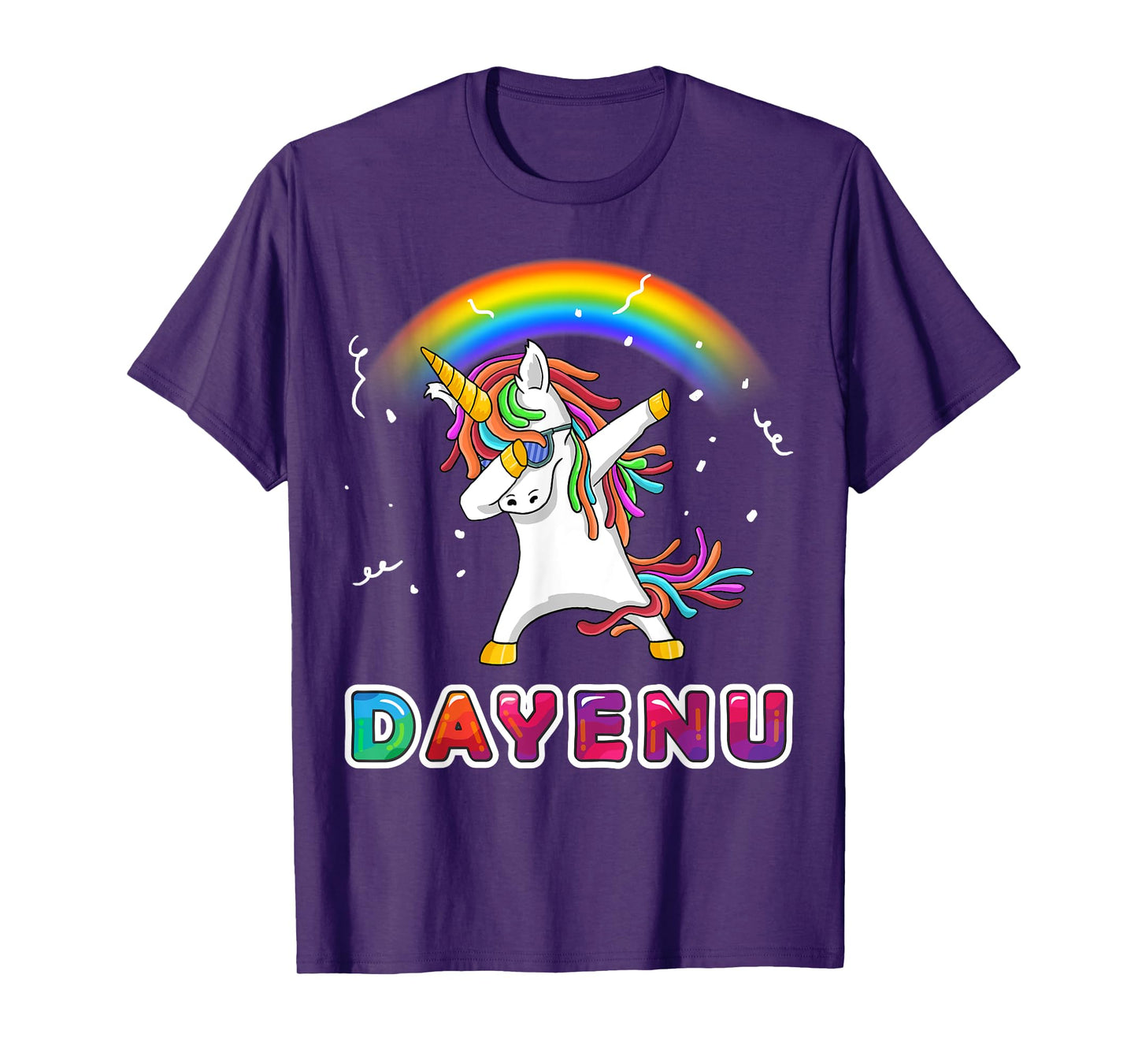 Unicorn Dayenu Passover Shirt for Kids Boys Girls T-Shirt