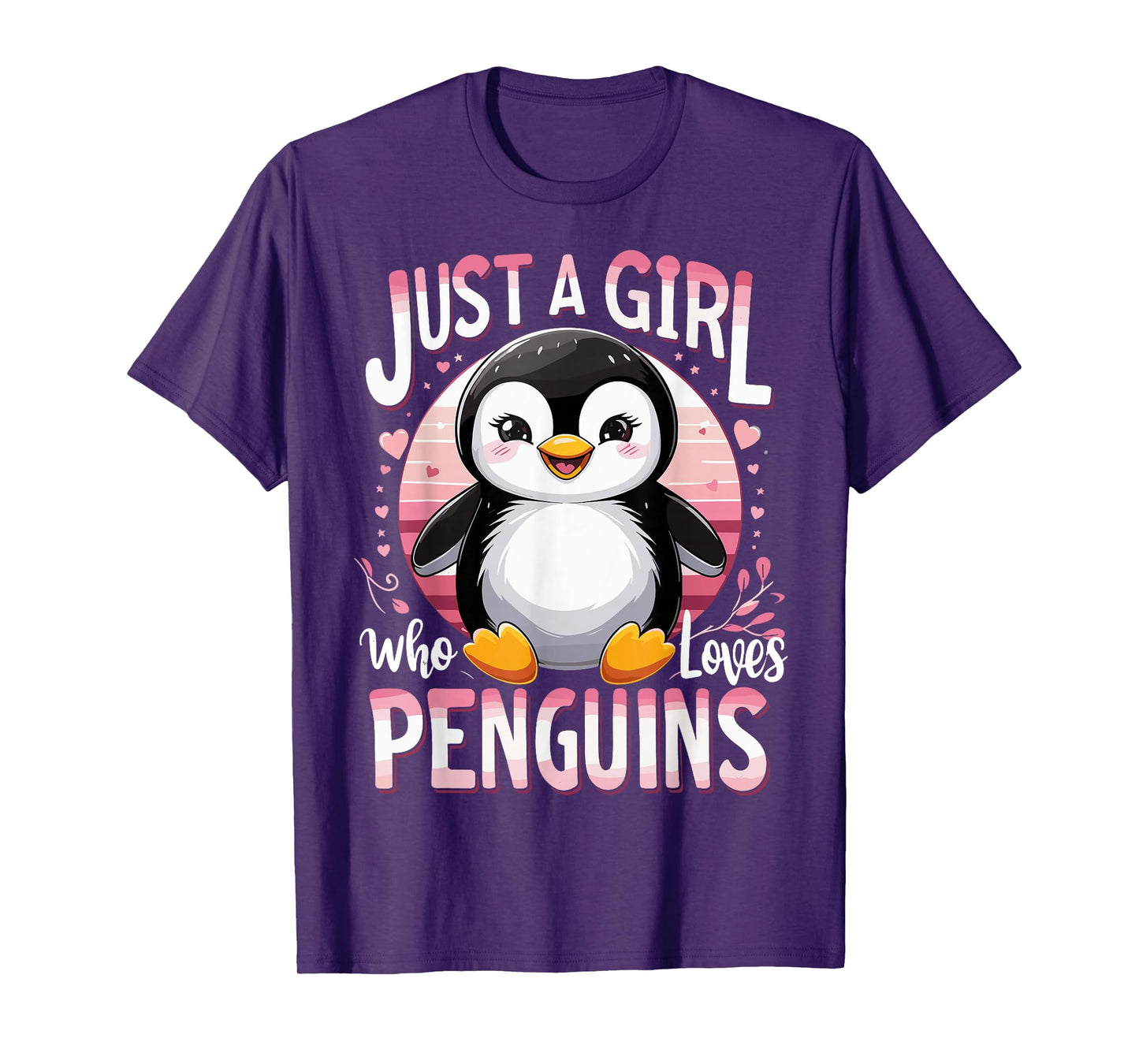 Funny Penguins Animal Just A Girl Who Loves Penguin T-Shirt