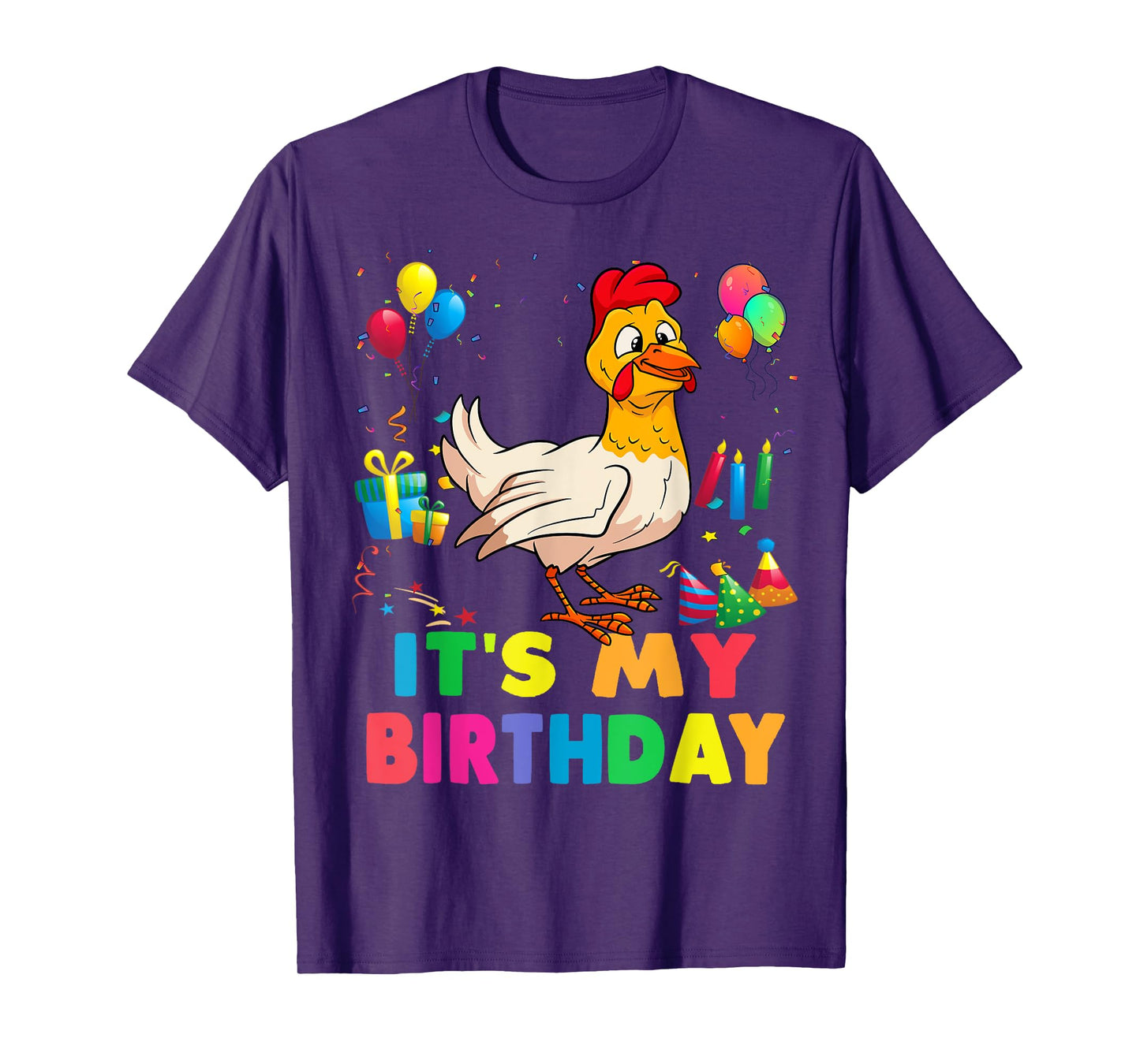 It's my birthday, a chicken stamping party for girls T-Shirt