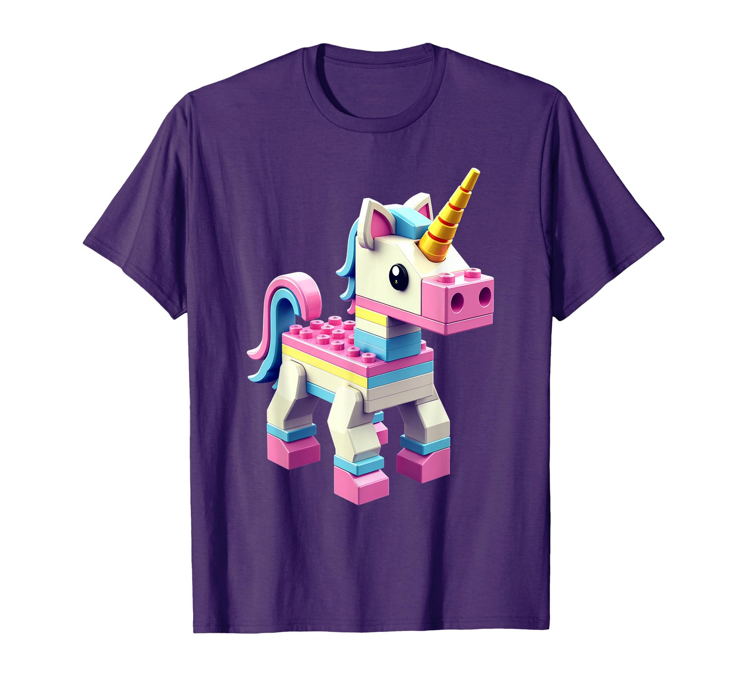 Master Builder Bricks Blocks Play Toys Unicorn T-Shirt