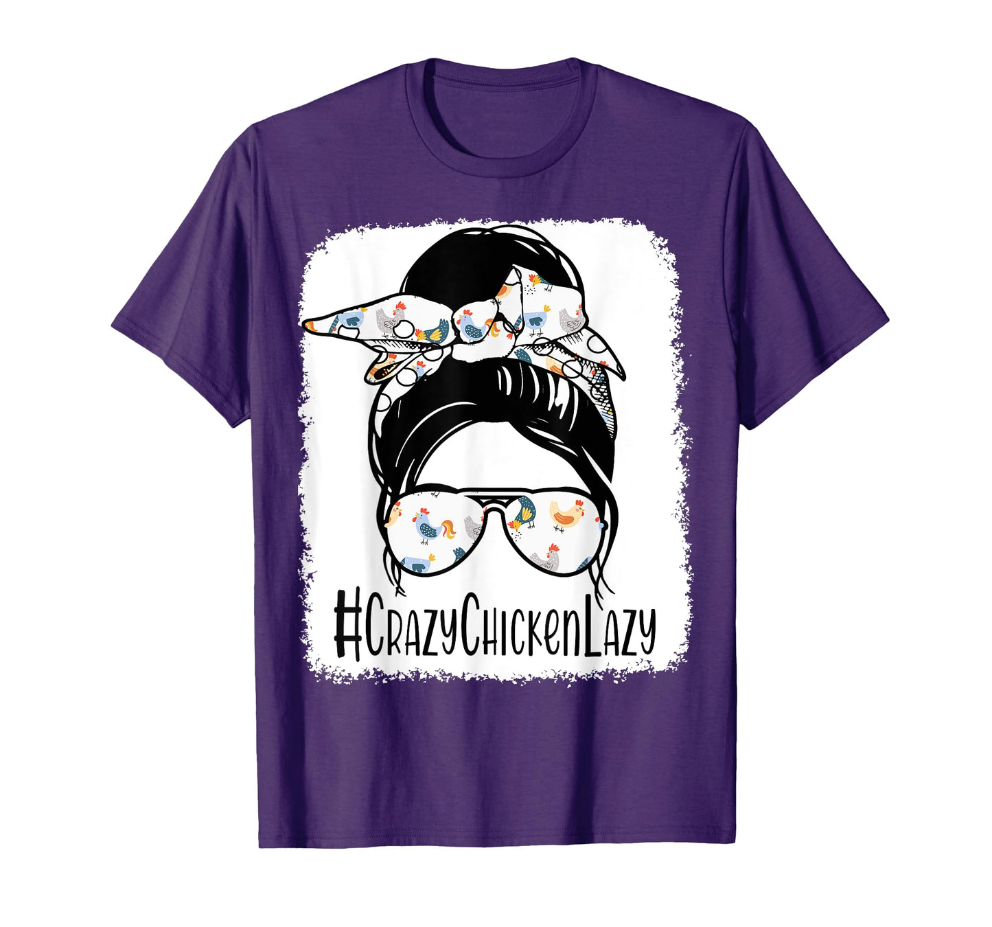 Crazy Chicken Lady Shirt Women Mama Hen Mothers Day Farm Mom T-Shirt