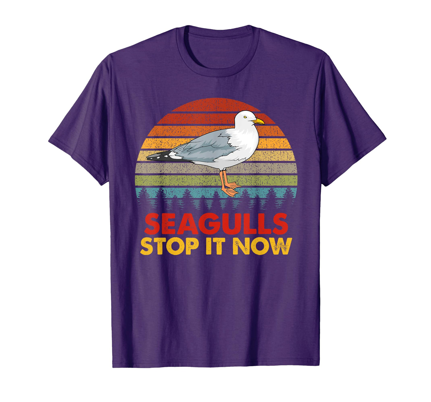Seagulls Bird Lover Stop It Now Vintage Retro Funny Seagulls T-Shirt