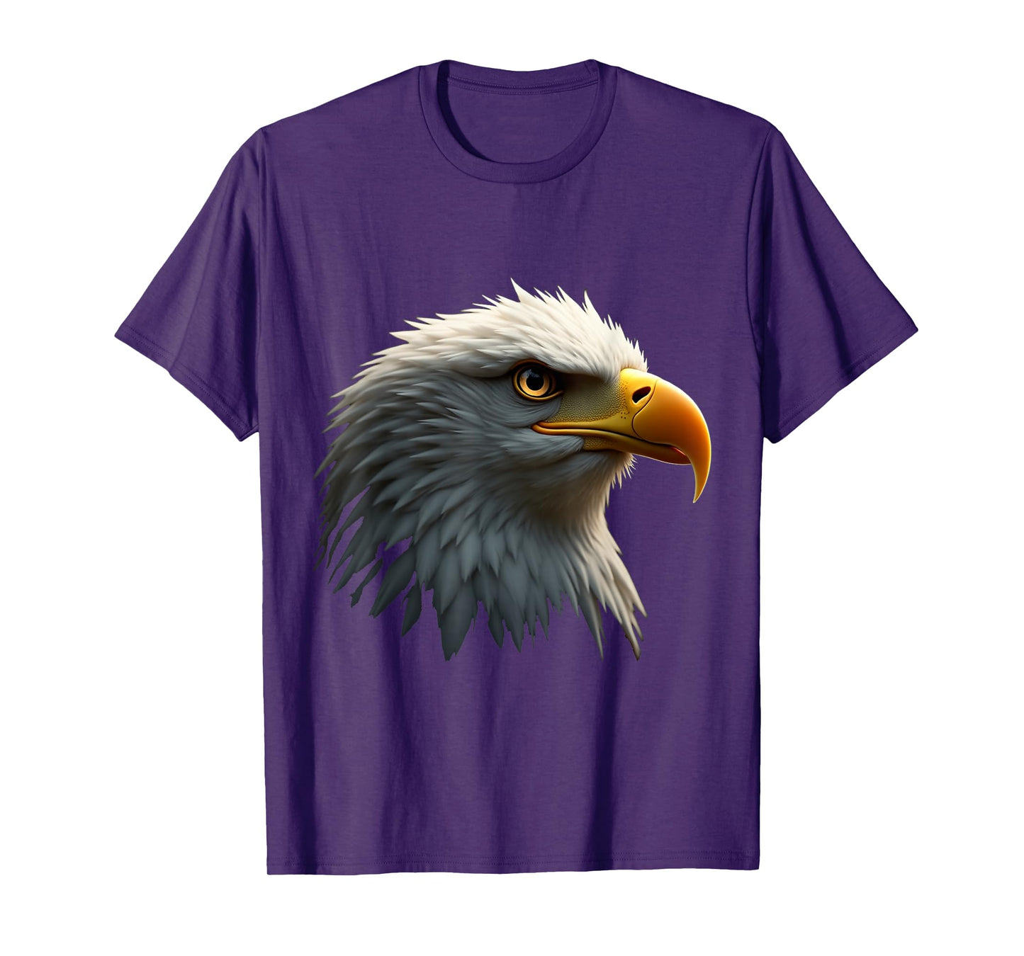 Bald Eagle Head Wild American Bird Art T-Shirt