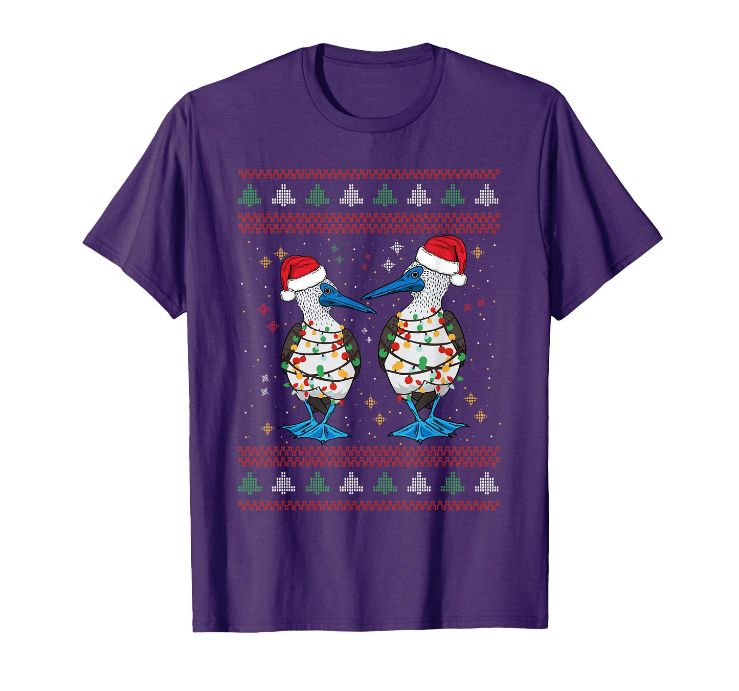 Blue Footed Booby Seabird Ugly Christmas T-Shirt