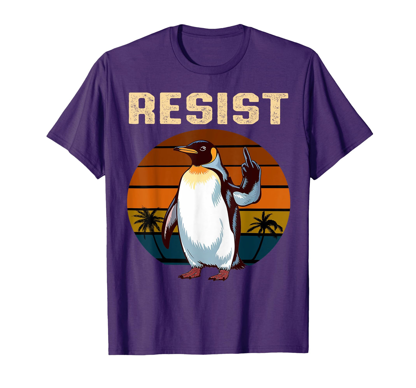 Penguin Flippers Up Resist Funny Penguins Against Trump T-Shirt
