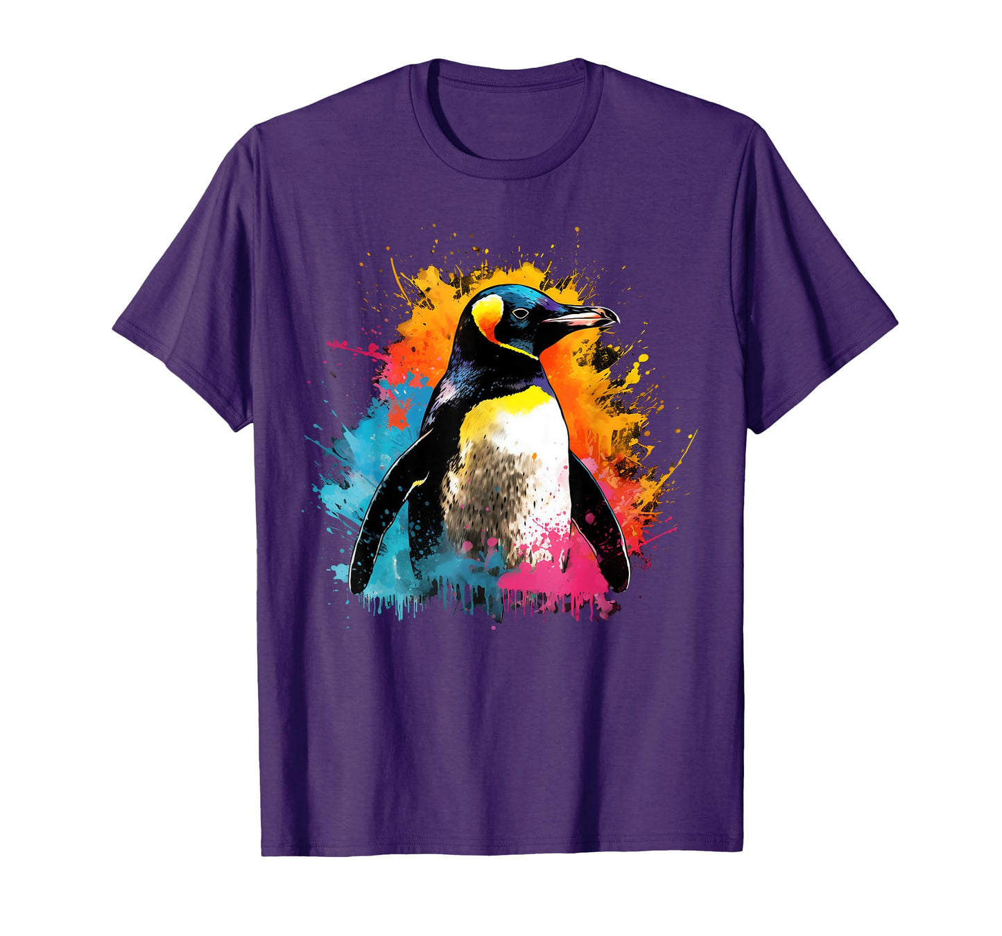 Artistic Colorful Pop Art painted Penguin T-Shirt