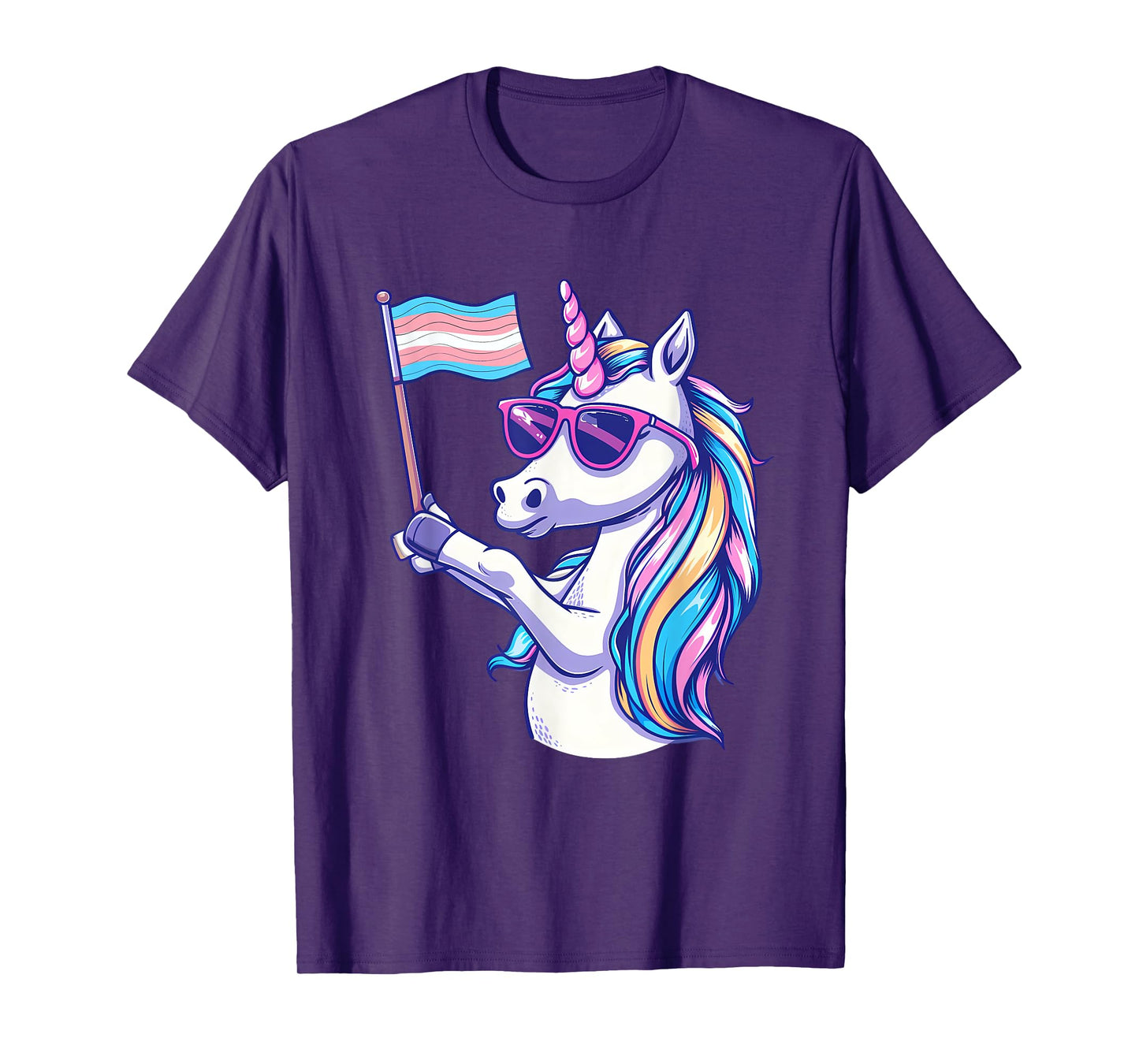 Transgender Unicorn LGBT Transsexual Flag Transsexuality T-Shirt