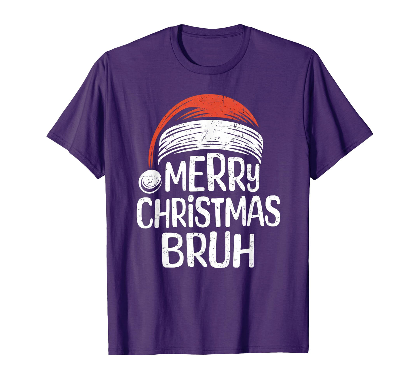 Merry Christmas Bruh Santa Meme Funny Saying for Boys Men T-Shirt