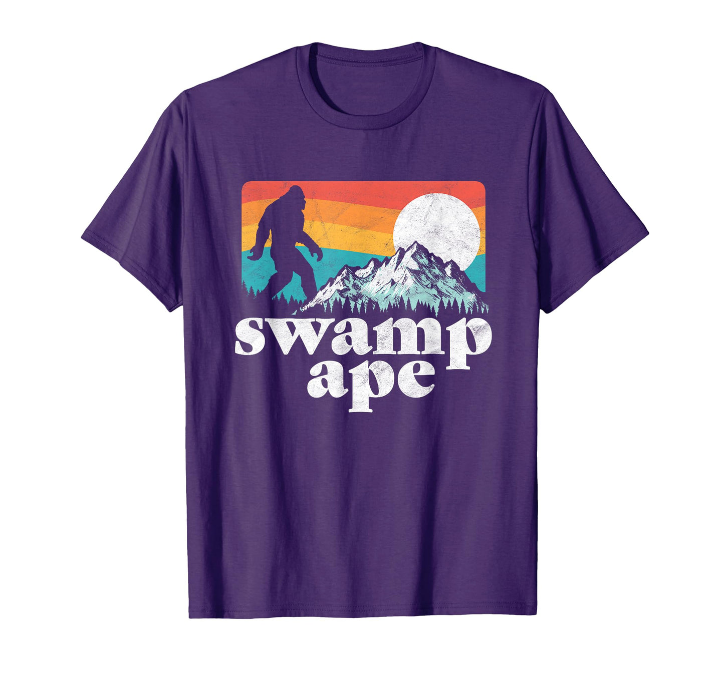 Swamp Ape! Florida Bigfoot Mountains Retro T-Shirt T-Shirt