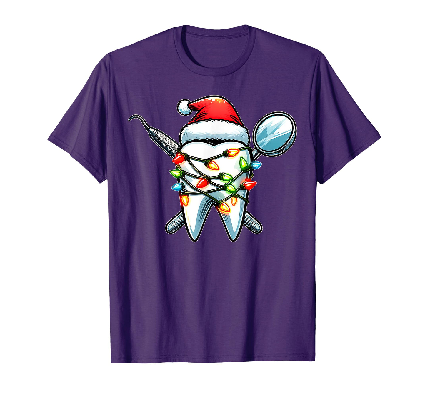 Dentist Dental Assistant Hygiene Christmas Hat Xmas T-Shirt