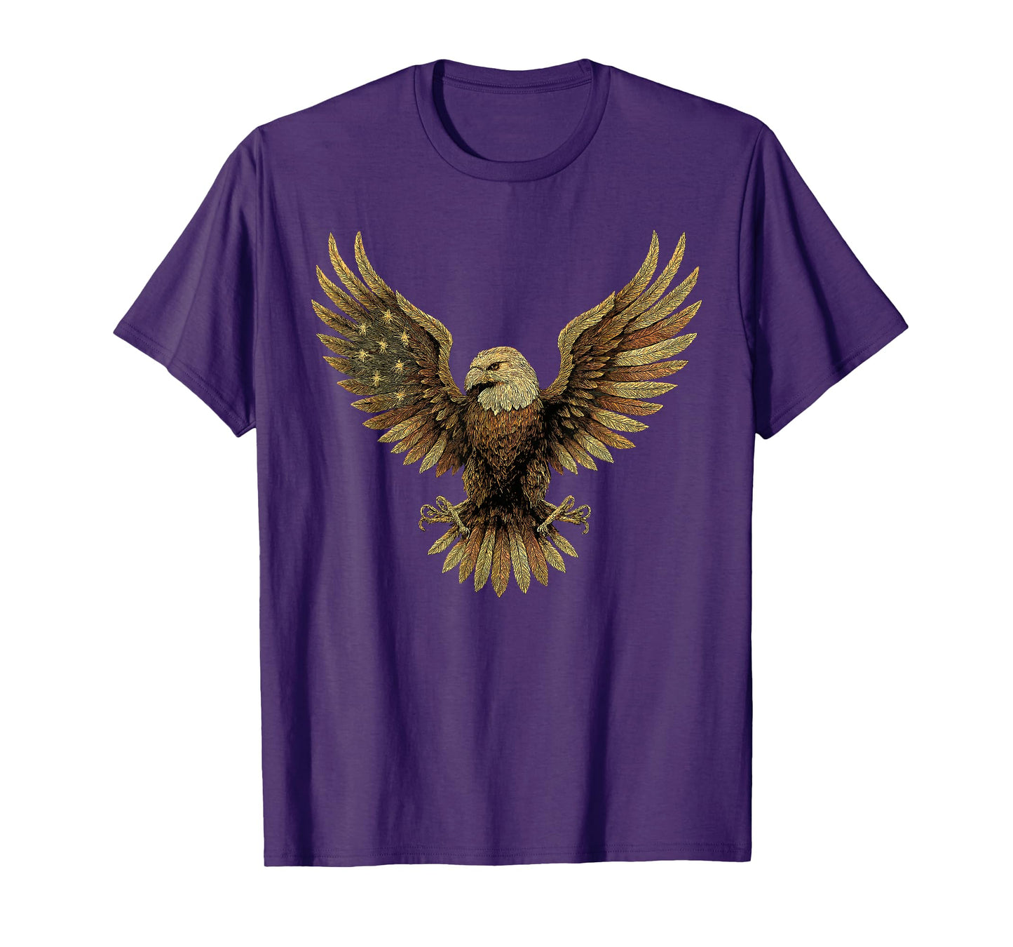 Majestic Bald Eagle Spread Wings Art T-Shirt