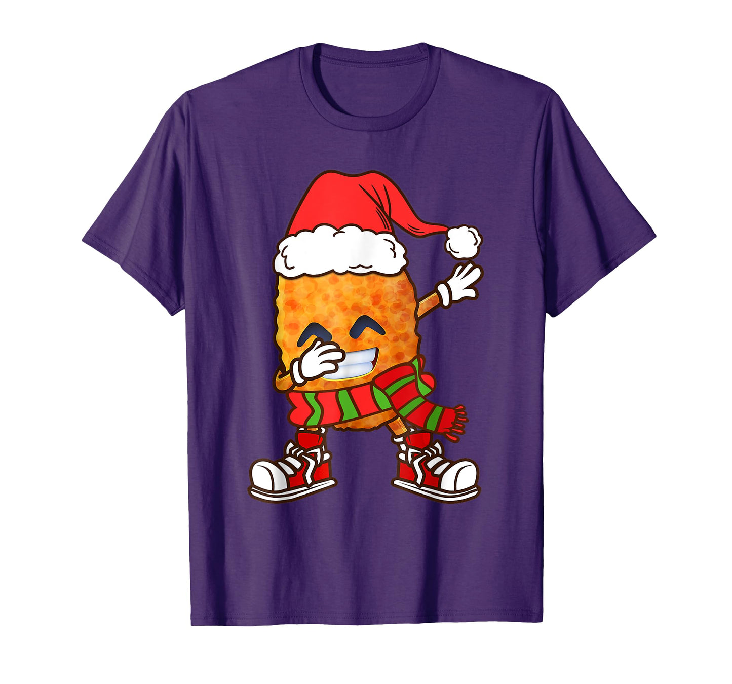 Dabbing Chicken Nuggets Christmas Kids Boys Men Dab Xmas T-Shirt