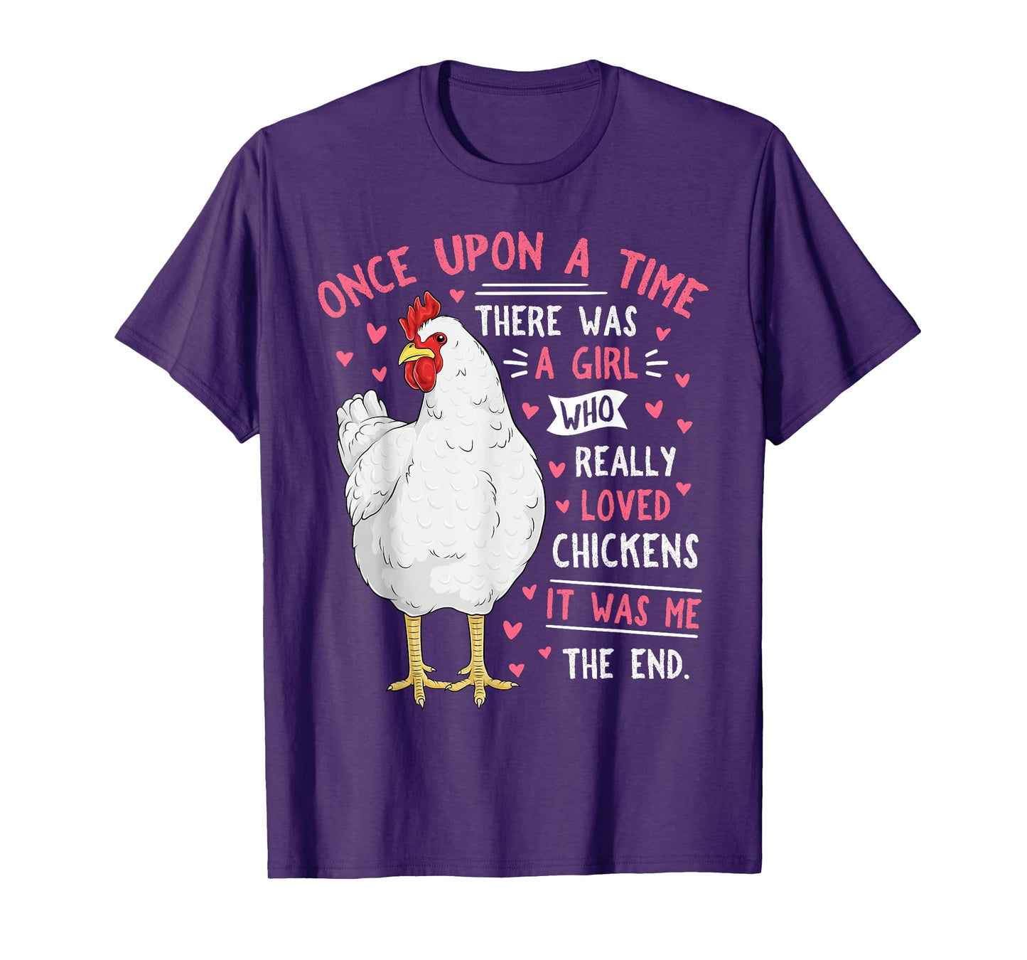 Funny Chicken Lover Women Girls Cute Farm Animal Hen T-Shirt