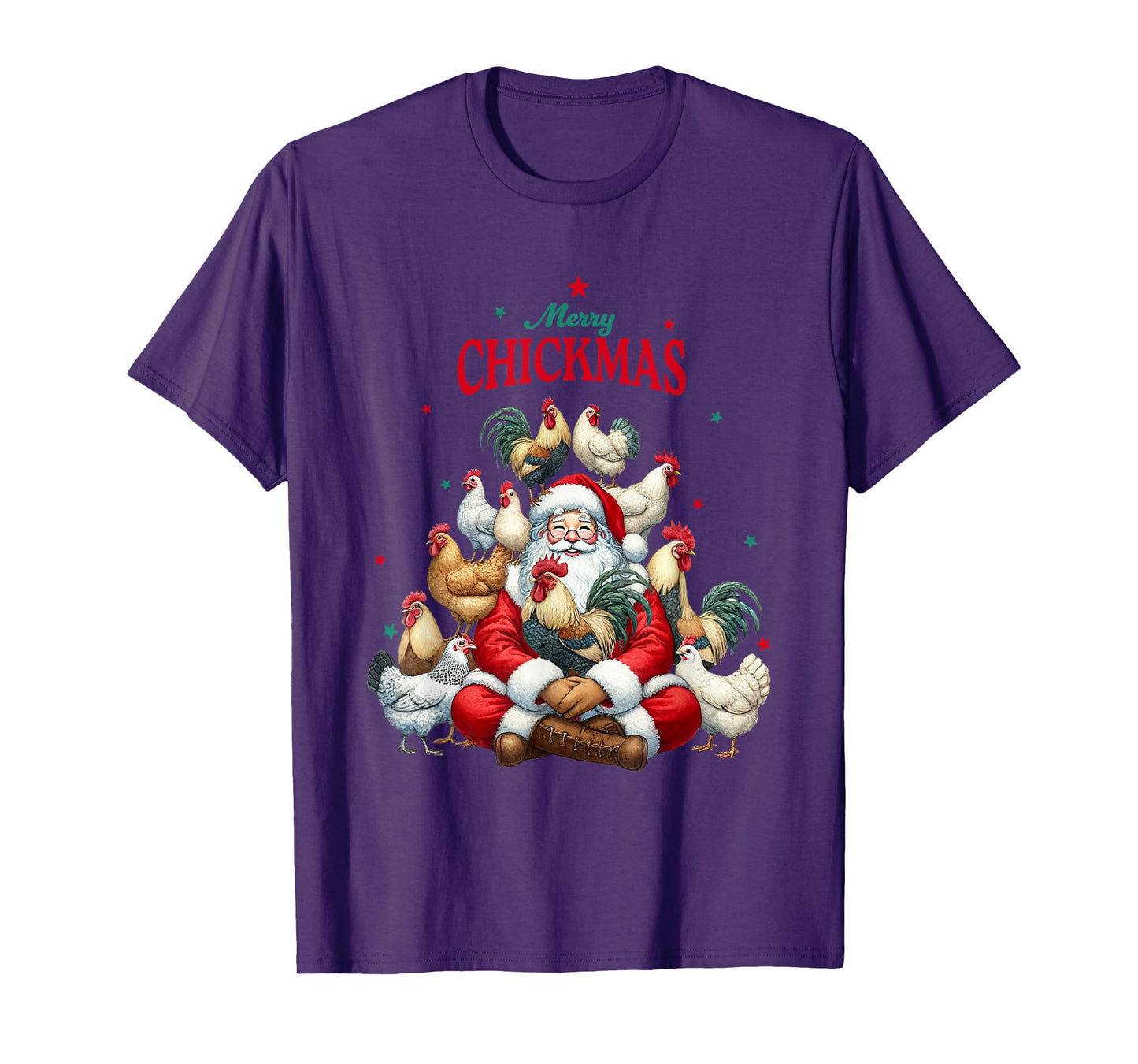Funny Christmas Chicken Merry Chickmas T-Shirt