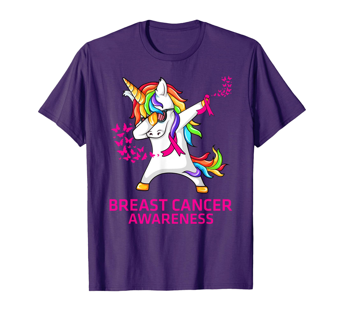 Inspirational Breast Cancer Awareness Unicorn T-Shirt