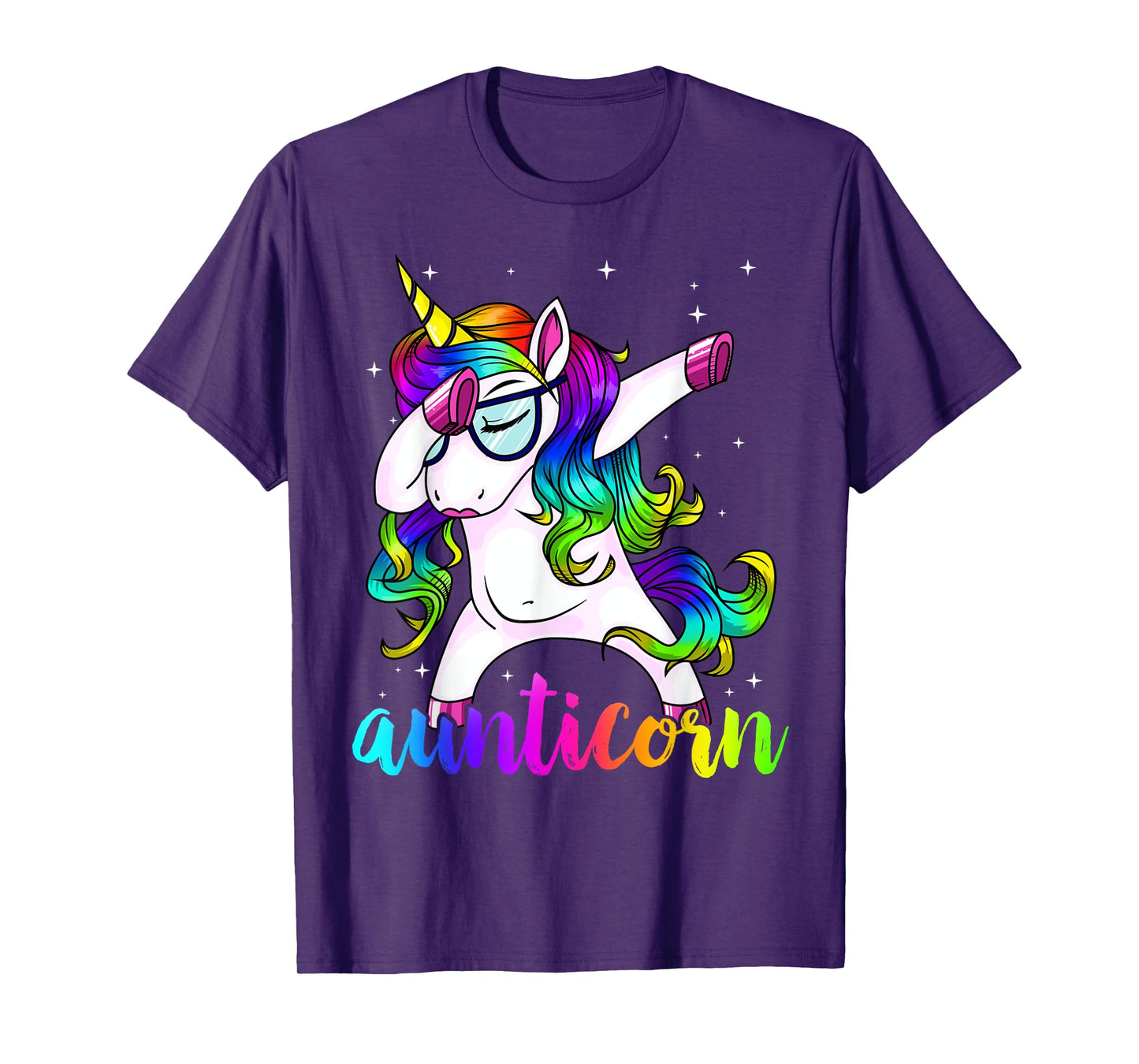 Aunticorn Aunty Dabbing Unicorn Auntie Aunt Christmas Gift T-Shirt