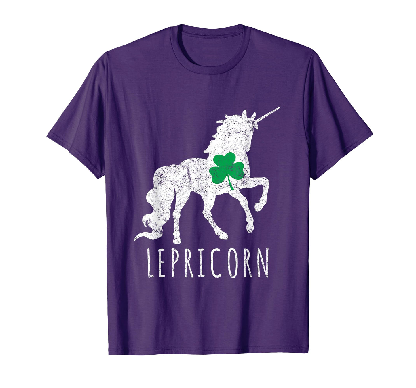 Lepricorn Green Shamrock Funny Leprechaun Unicorn T-Shirt