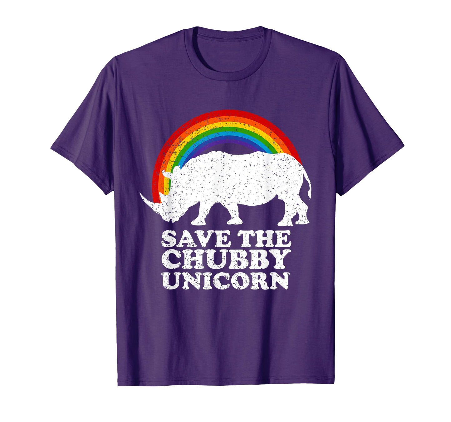 save the chubby unicorns rainbow Save the Rhino Day T-Shirt