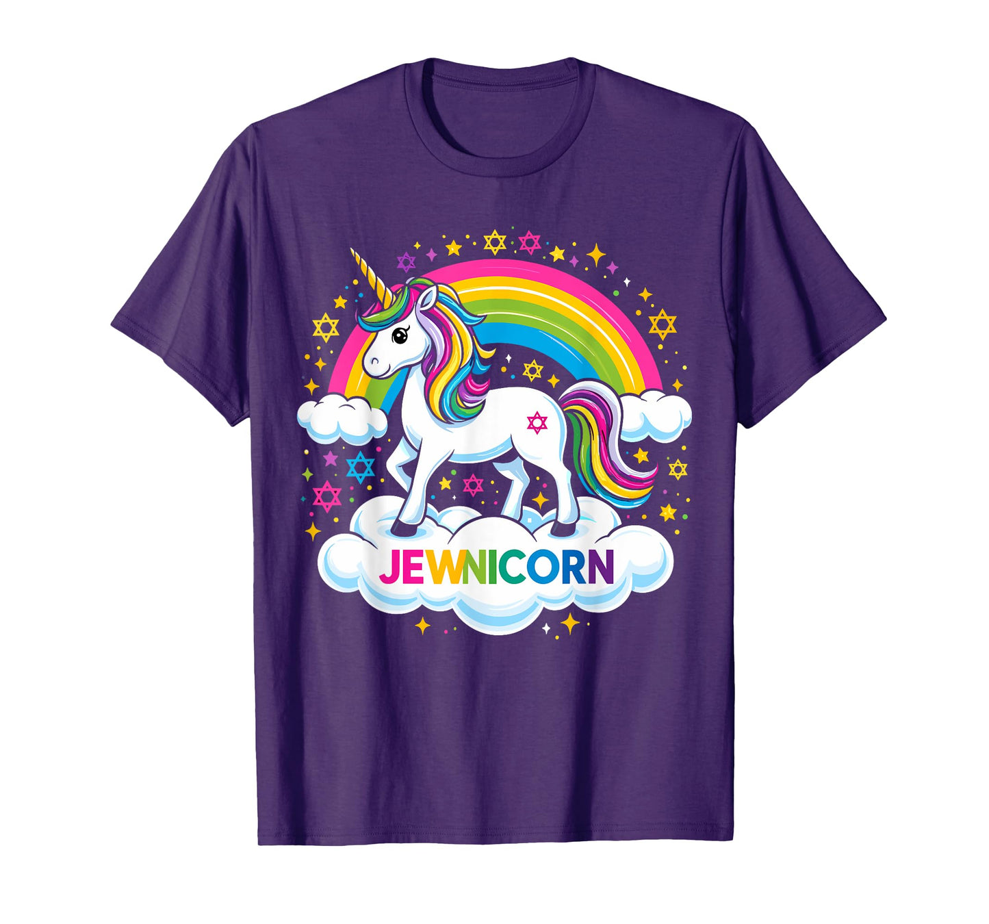 Hanukkah Jewnicorn Funny Jewish Unicorn T-Shirt