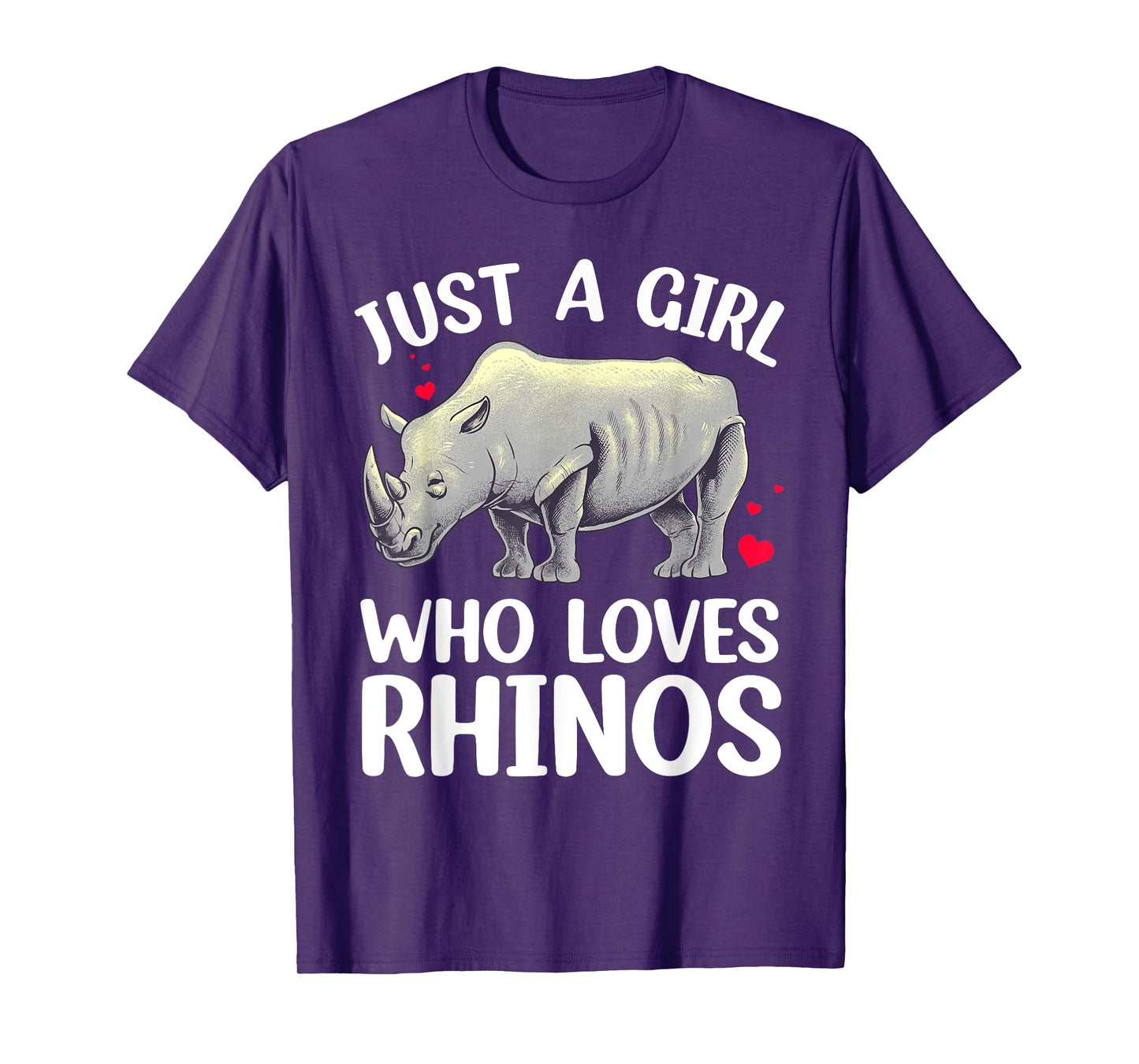 Cool Rhino Art For Women Girls Zoo Rhinoceros Chubby Unicorn T-Shirt