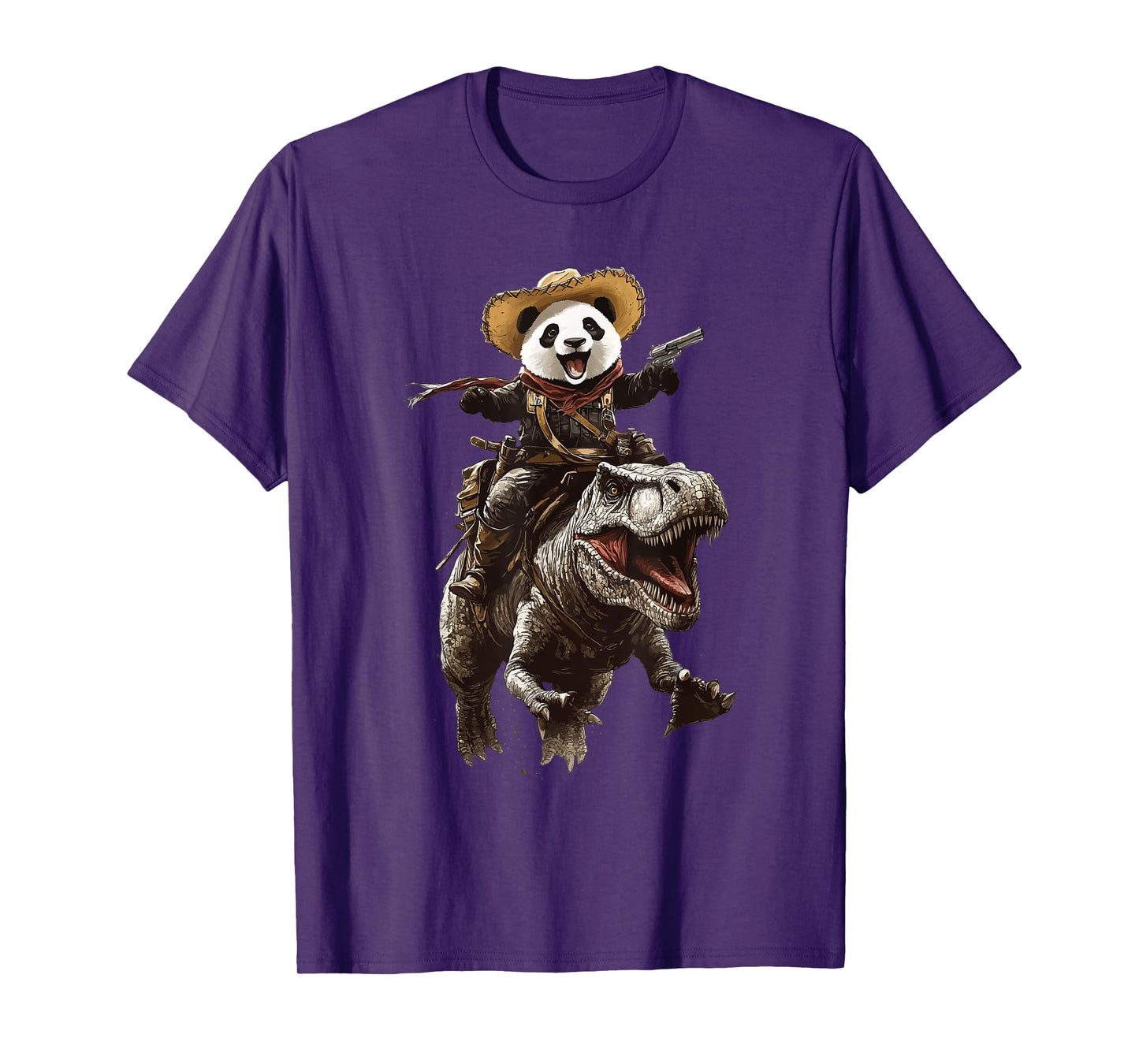 Panda T Rex Cowboy T-Shirt