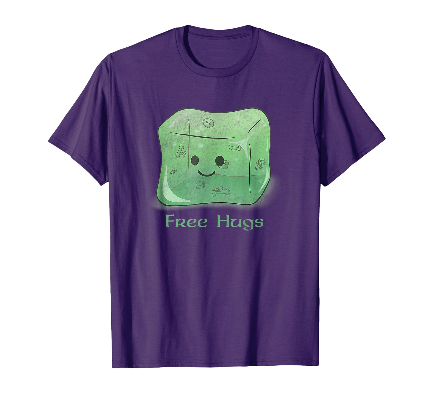 Vintage Gelatinous Cube, Free Hugs Design Men and Women T-Shirt