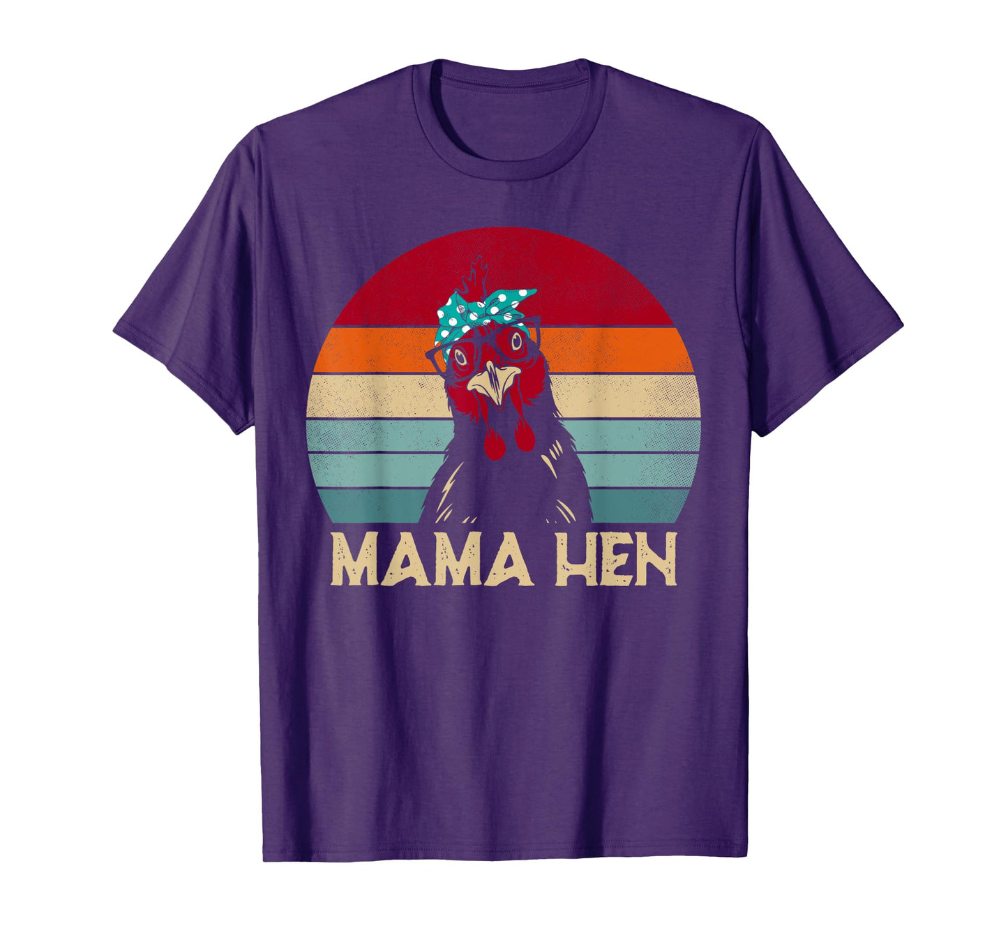 Funny Mama Hen Chicken Mom Gifts Chicken Pajamas Retro T-Shirt
